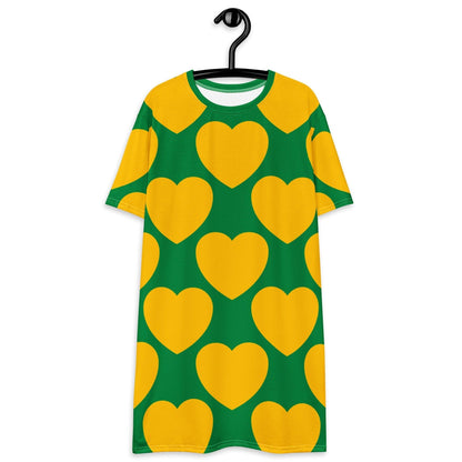 ELLIE LOVE yellow green - T-Shirt Dress - SHALMIAK
