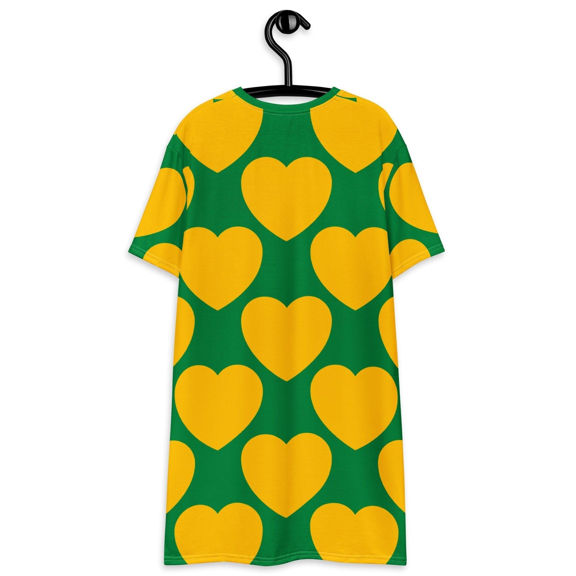 ELLIE LOVE yellow green - T-Shirt Dress - SHALMIAK