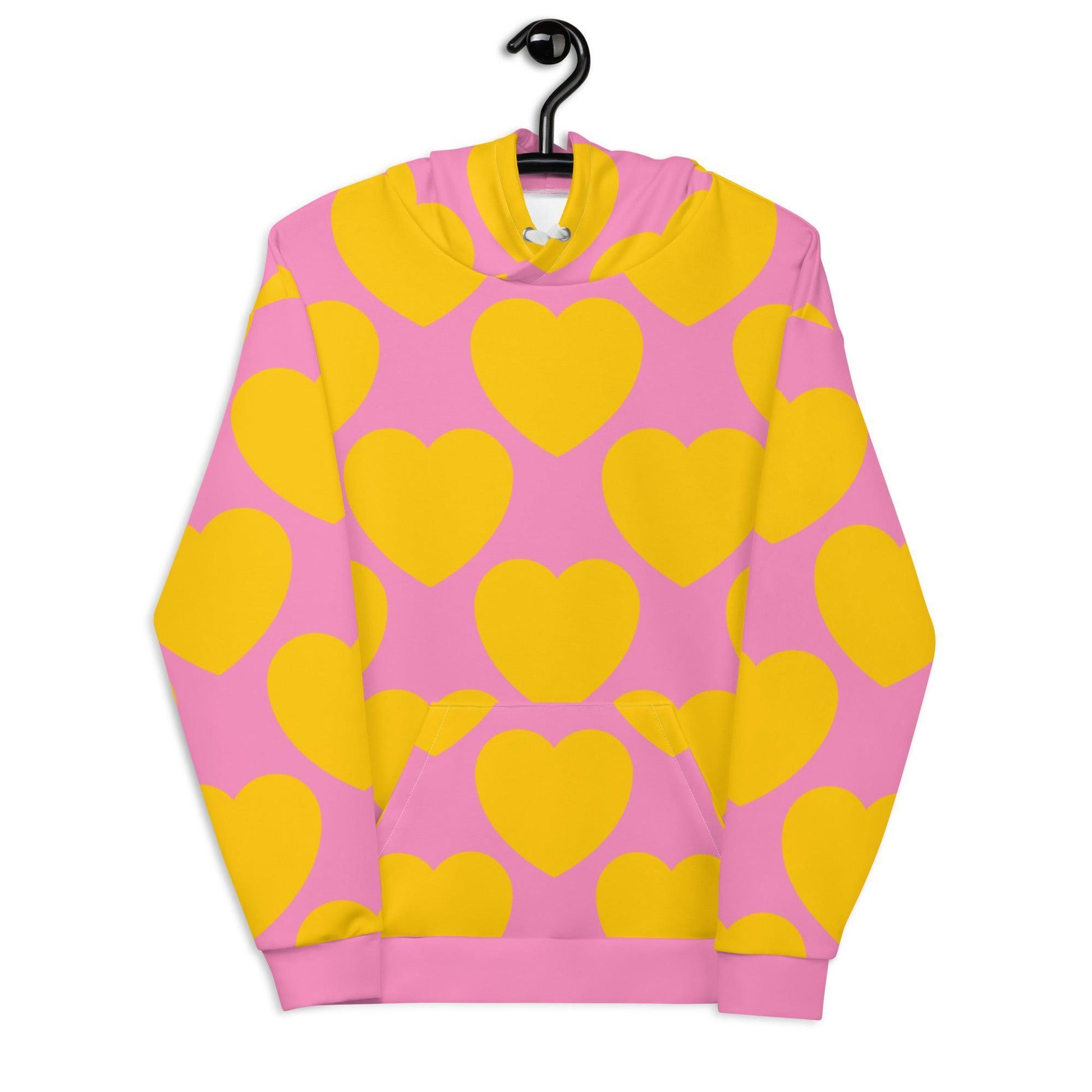 ELLIE LOVE yellow pink - Hoodie - SHALMIAK