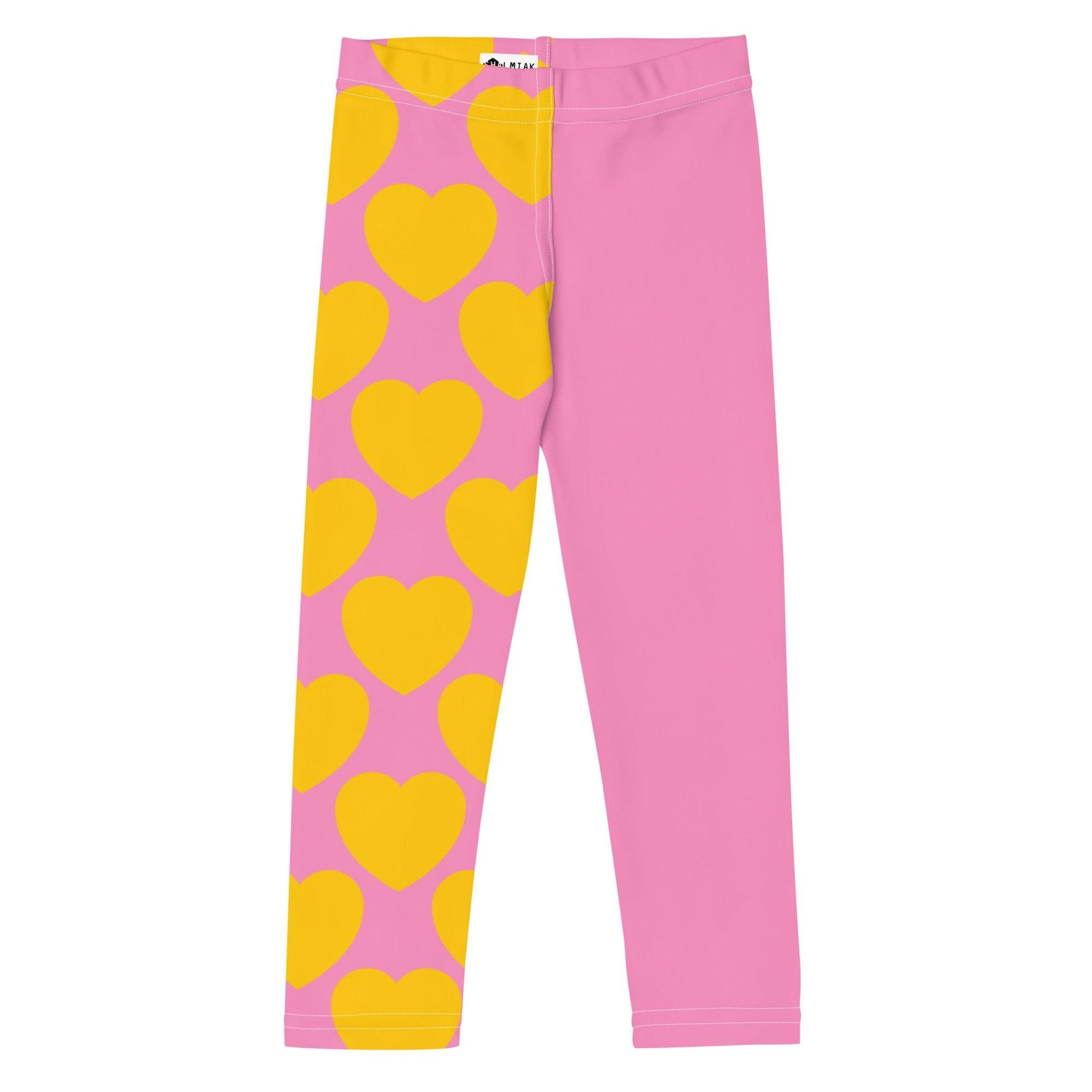 ELLIE LOVE yellow pink - Kids' Leggings - SHALMIAK