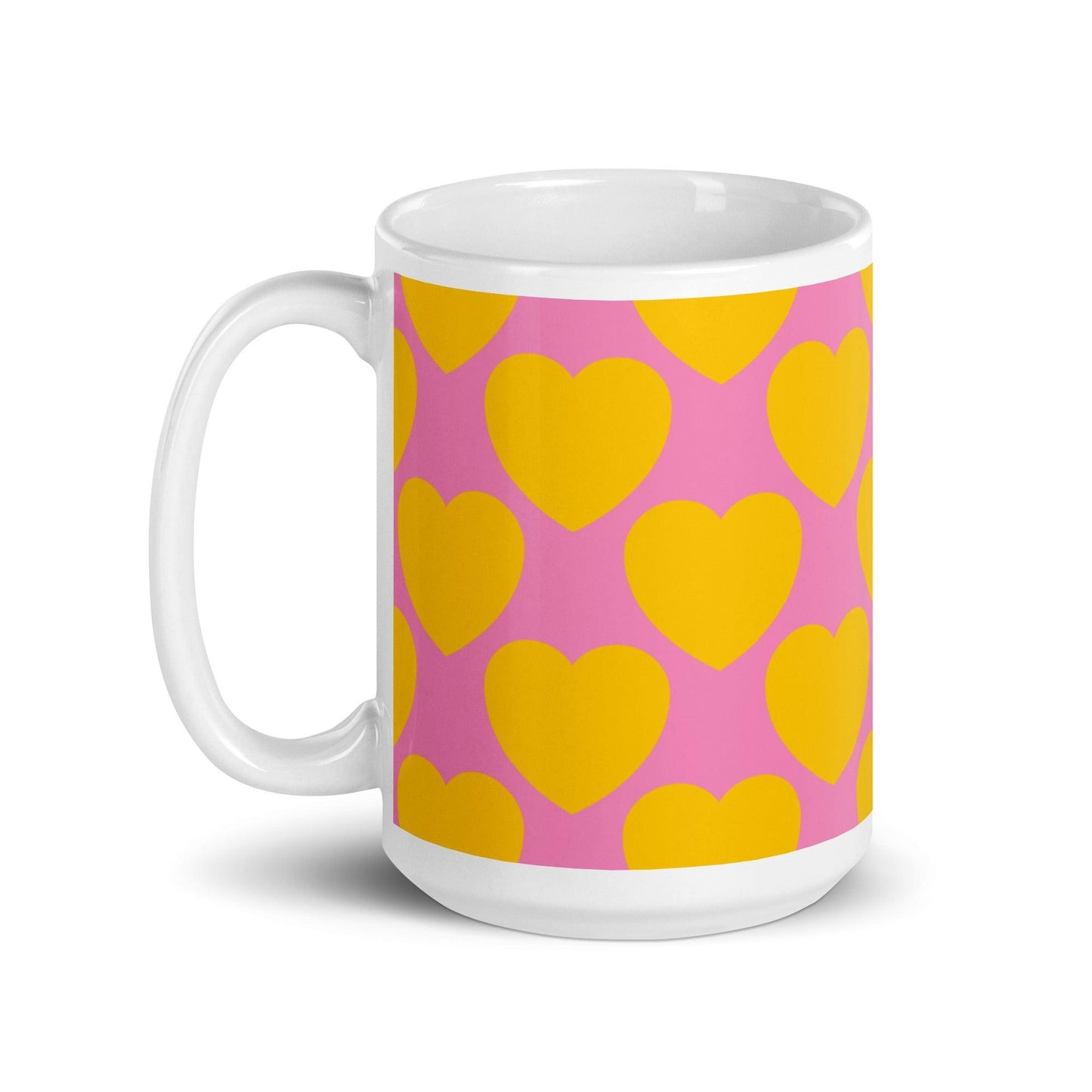 ELLIE LOVE yellow pink - Mug - SHALMIAK