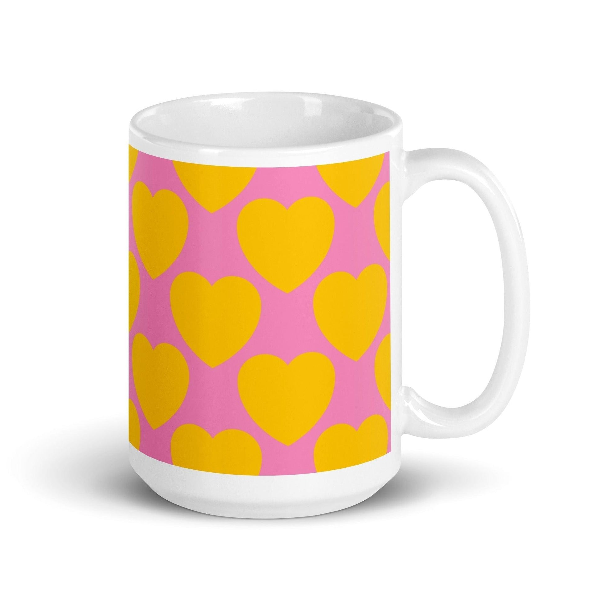 ELLIE LOVE yellow pink - Mug - SHALMIAK