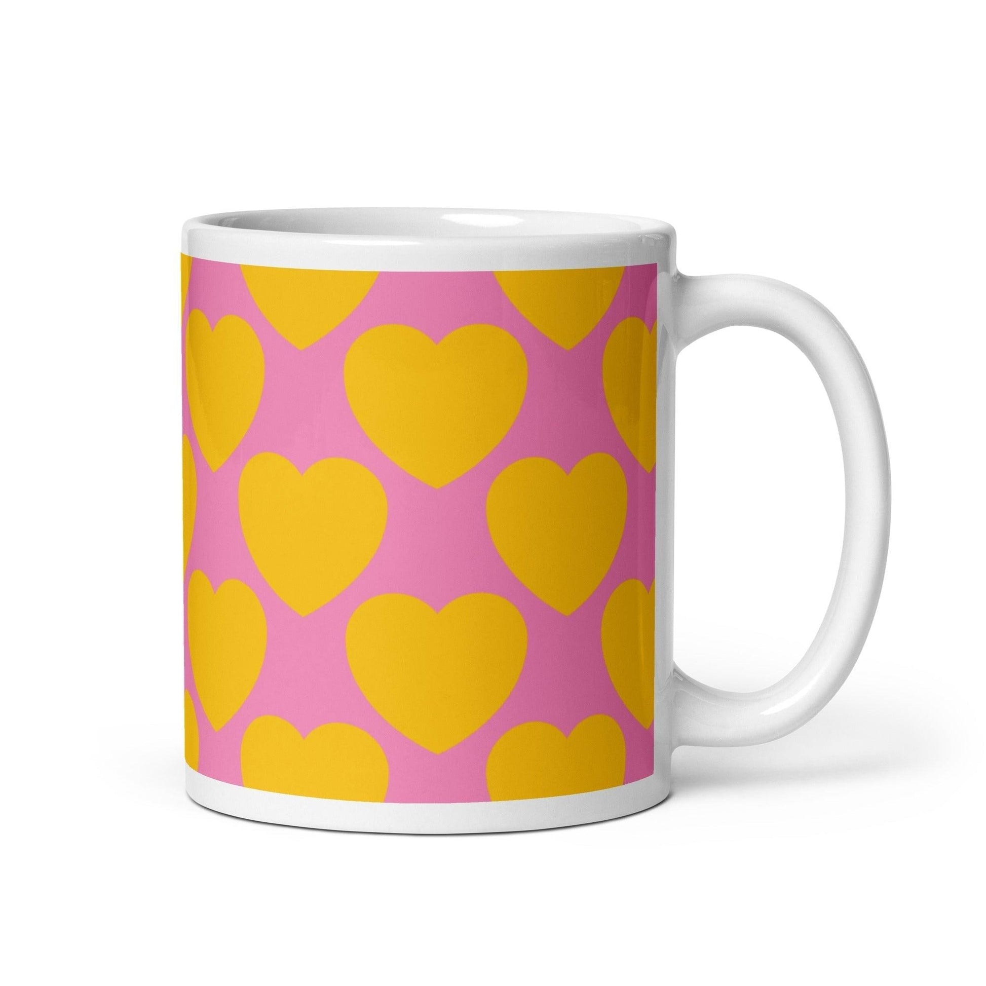ELLIE LOVE yellow pink - Mug - SHALMIAK