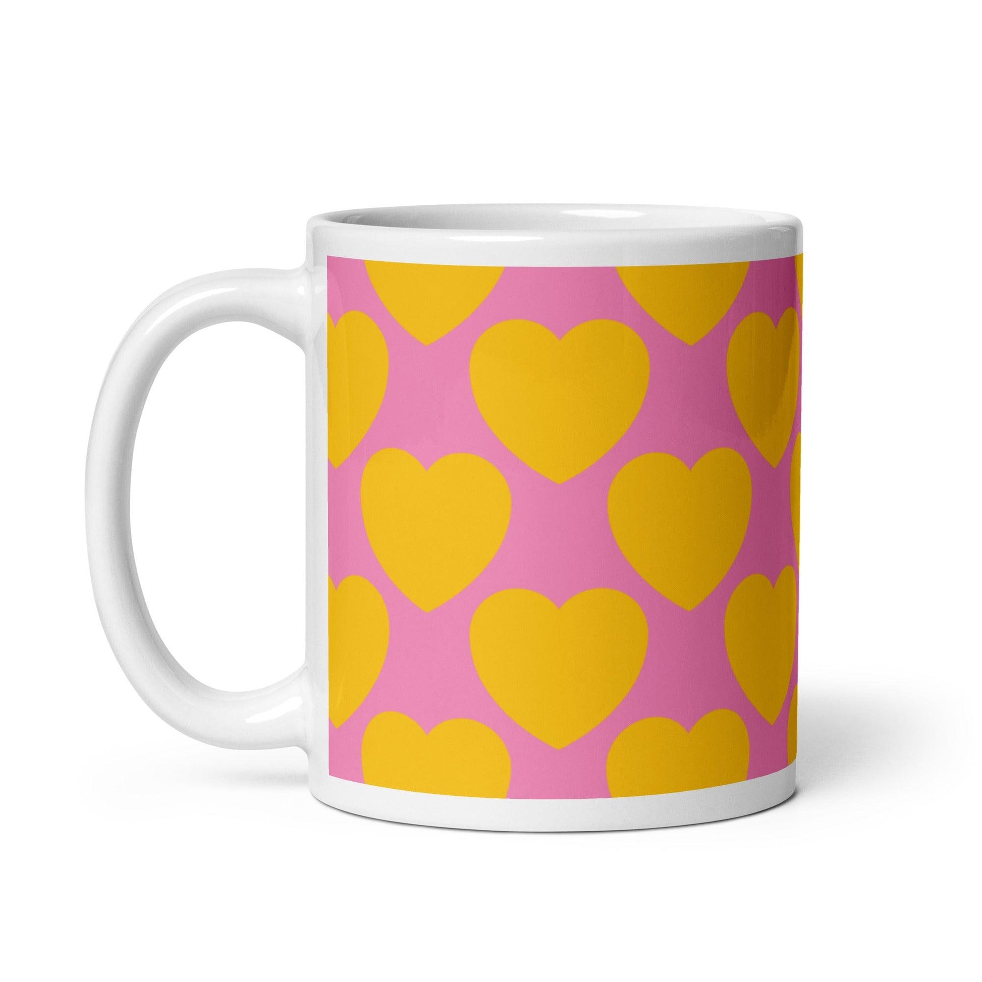 ELLIE LOVE yellow pink - Mug - SHALMIAK