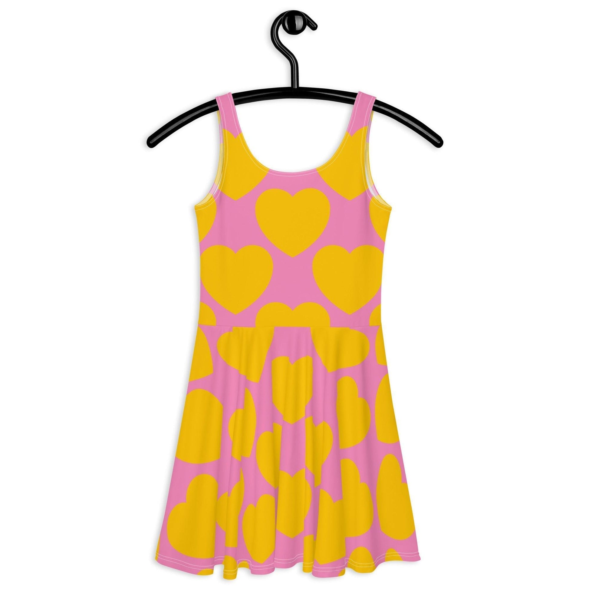 ELLIE LOVE yellow pink - Skater Dress - SHALMIAK