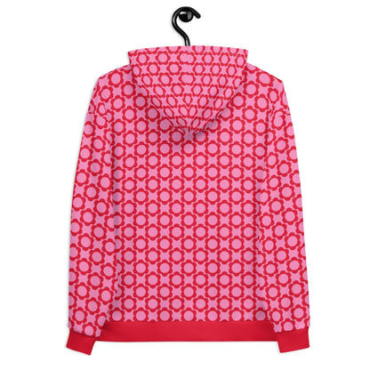 Hoodie - ELLIE mini red - Classic floral print