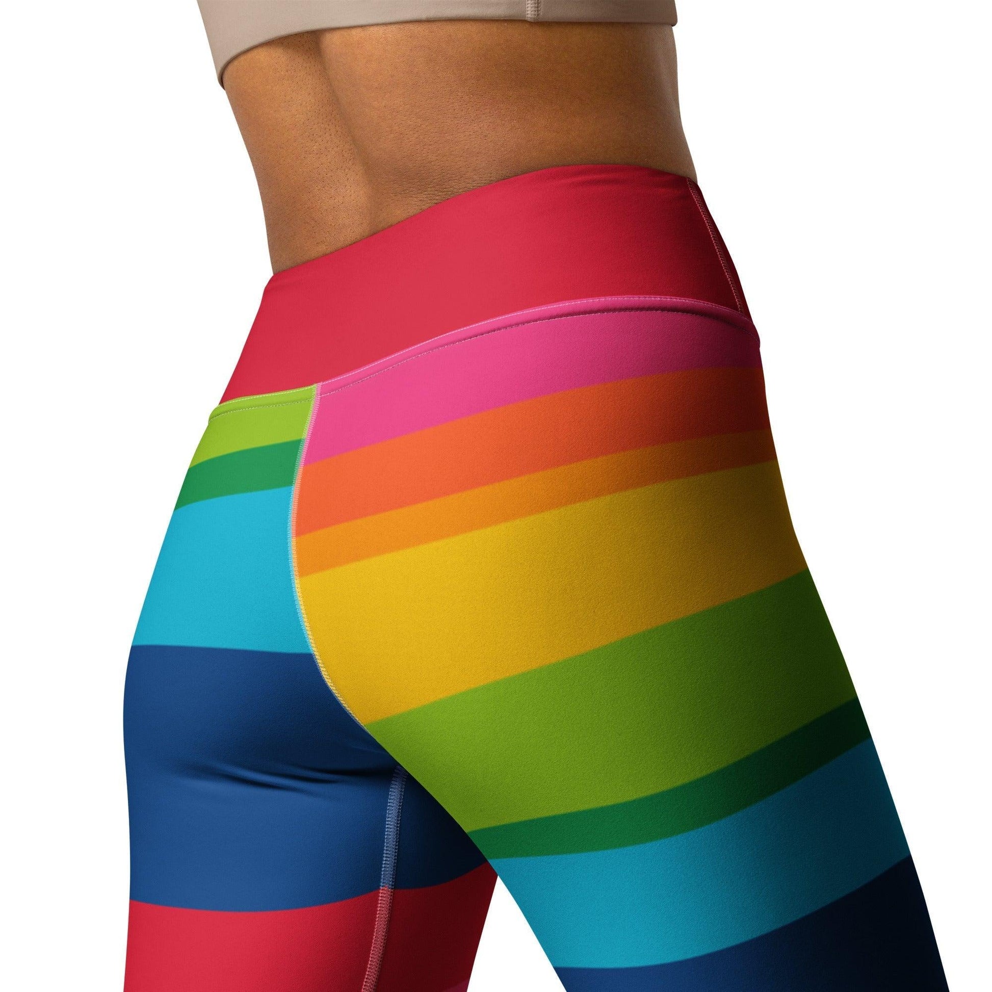 ELLIE rainbow stripe - Yoga Leggings - SHALMIAK