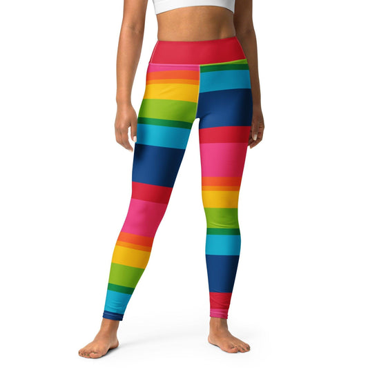 ELLIE rainbow stripe - Yoga Leggings - SHALMIAK