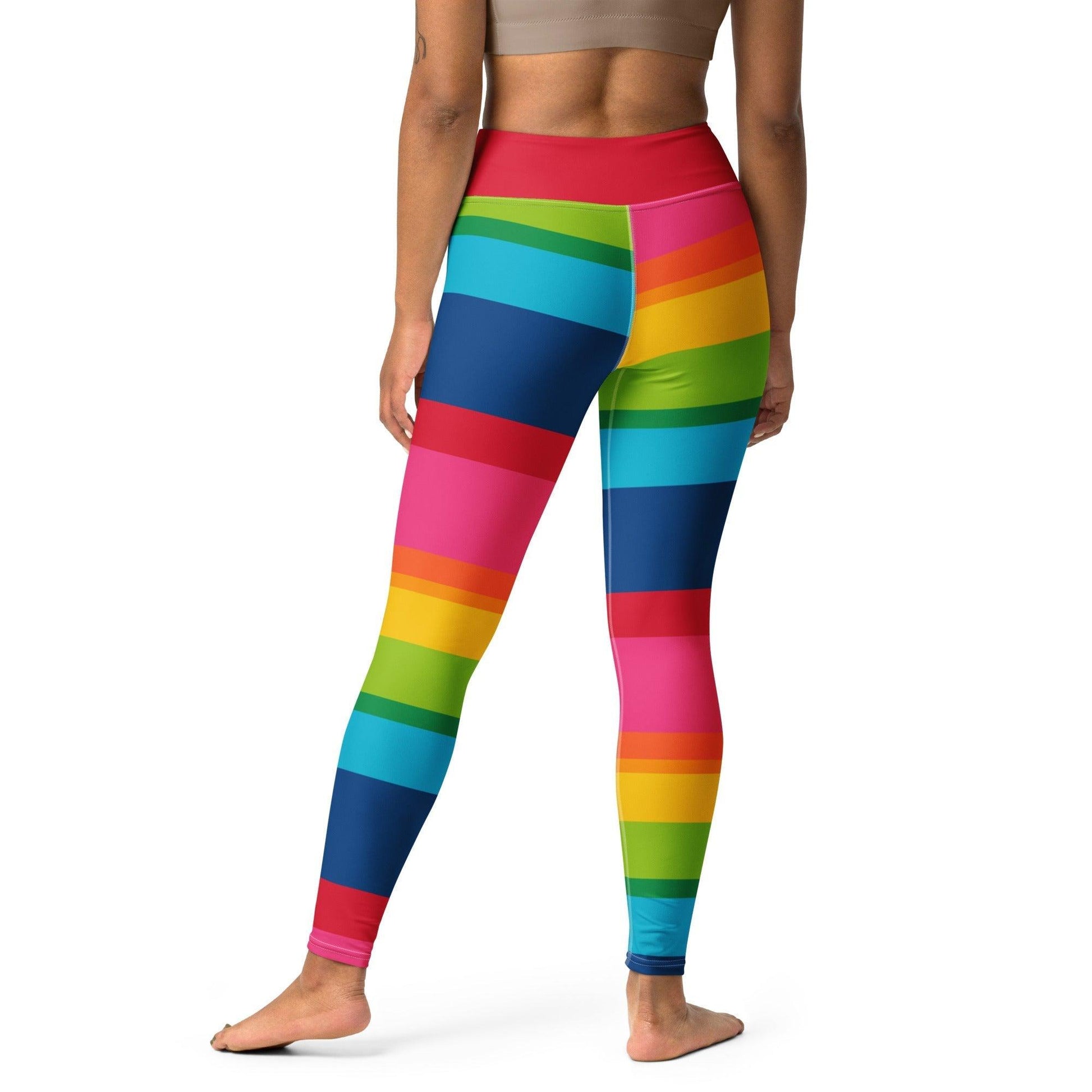 ELLIE rainbow stripe - Yoga Leggings - SHALMIAK