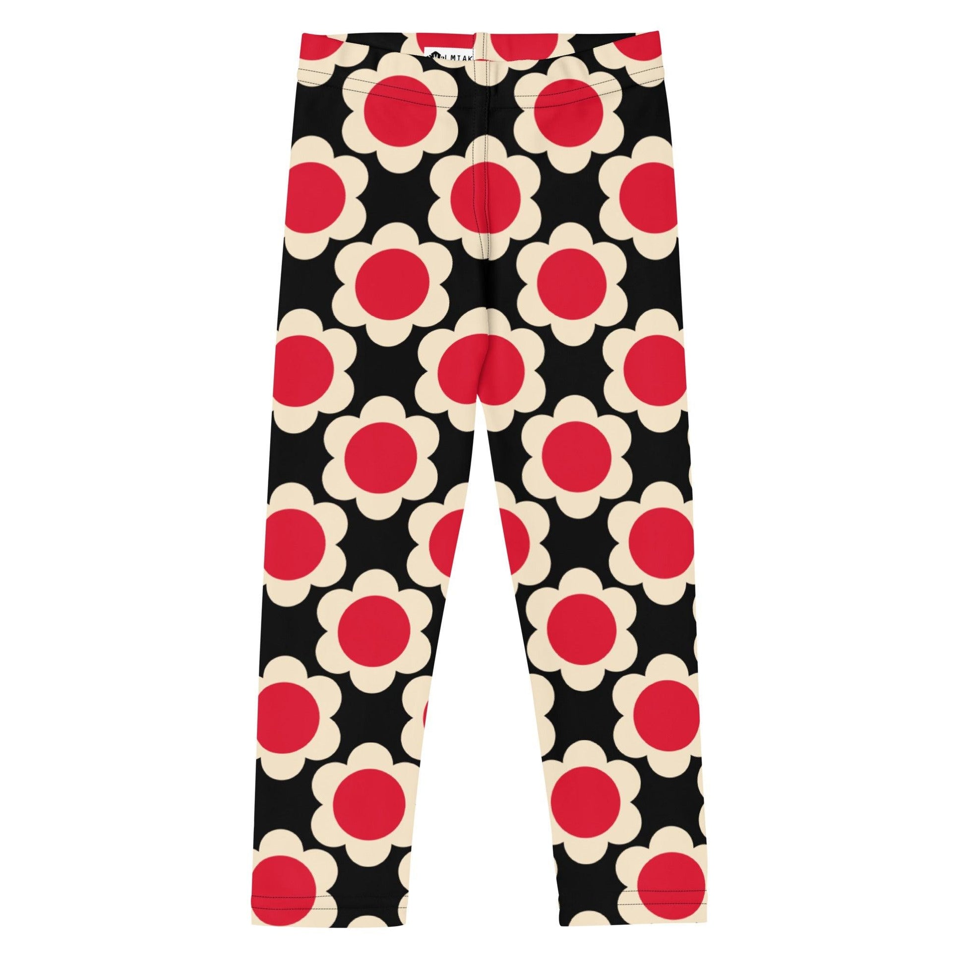 ELLIE red black -2- Kids' Leggings