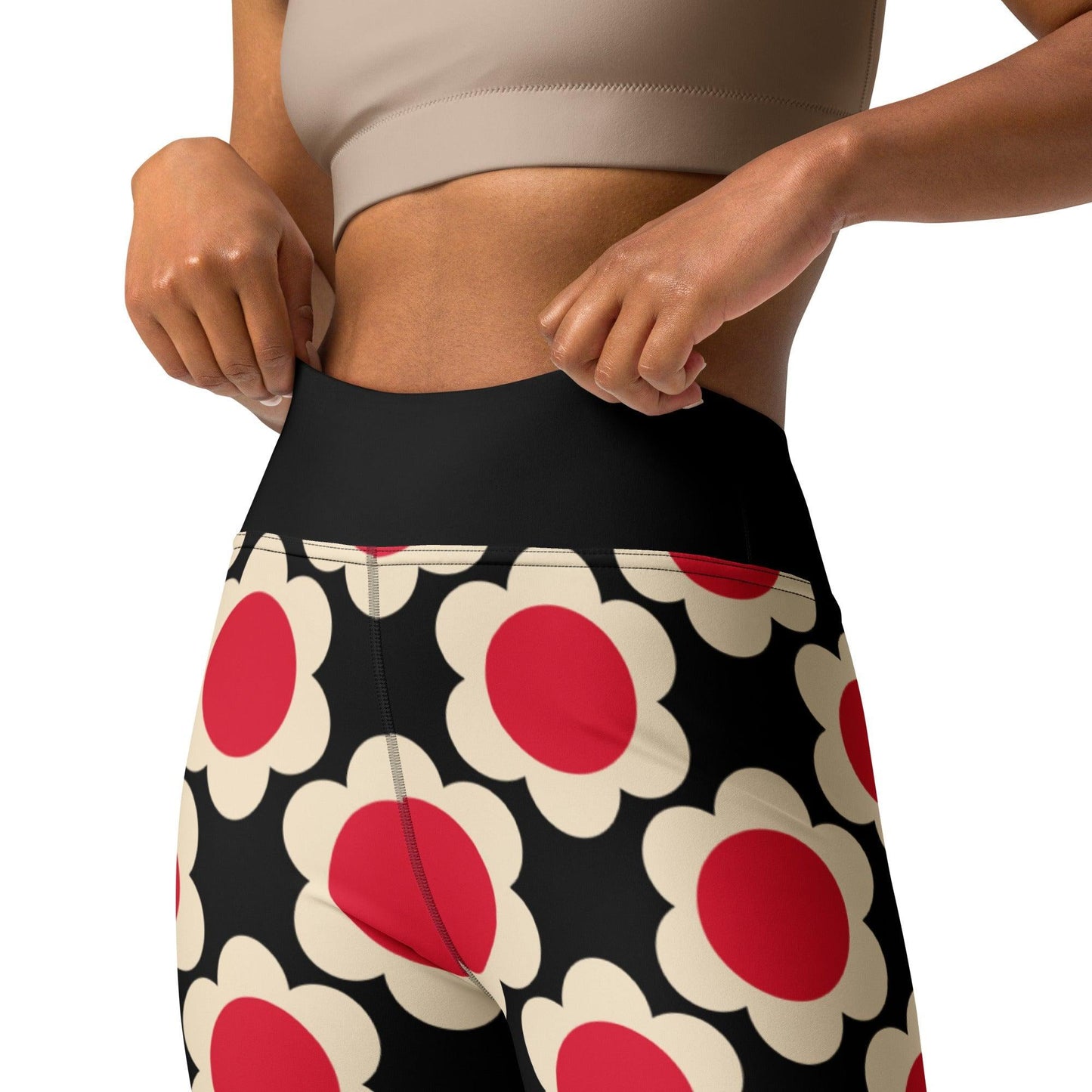 ELLIE red black - 2 - Yoga Leggings - SHALMIAK