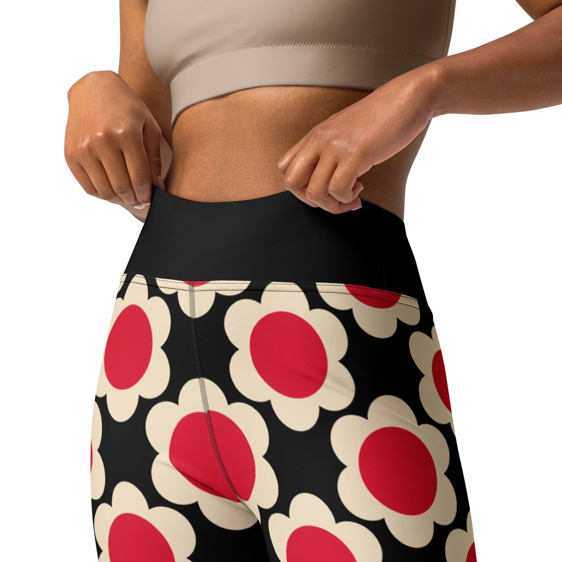 ELLIE red black - 2 - Yoga Leggings - SHALMIAK