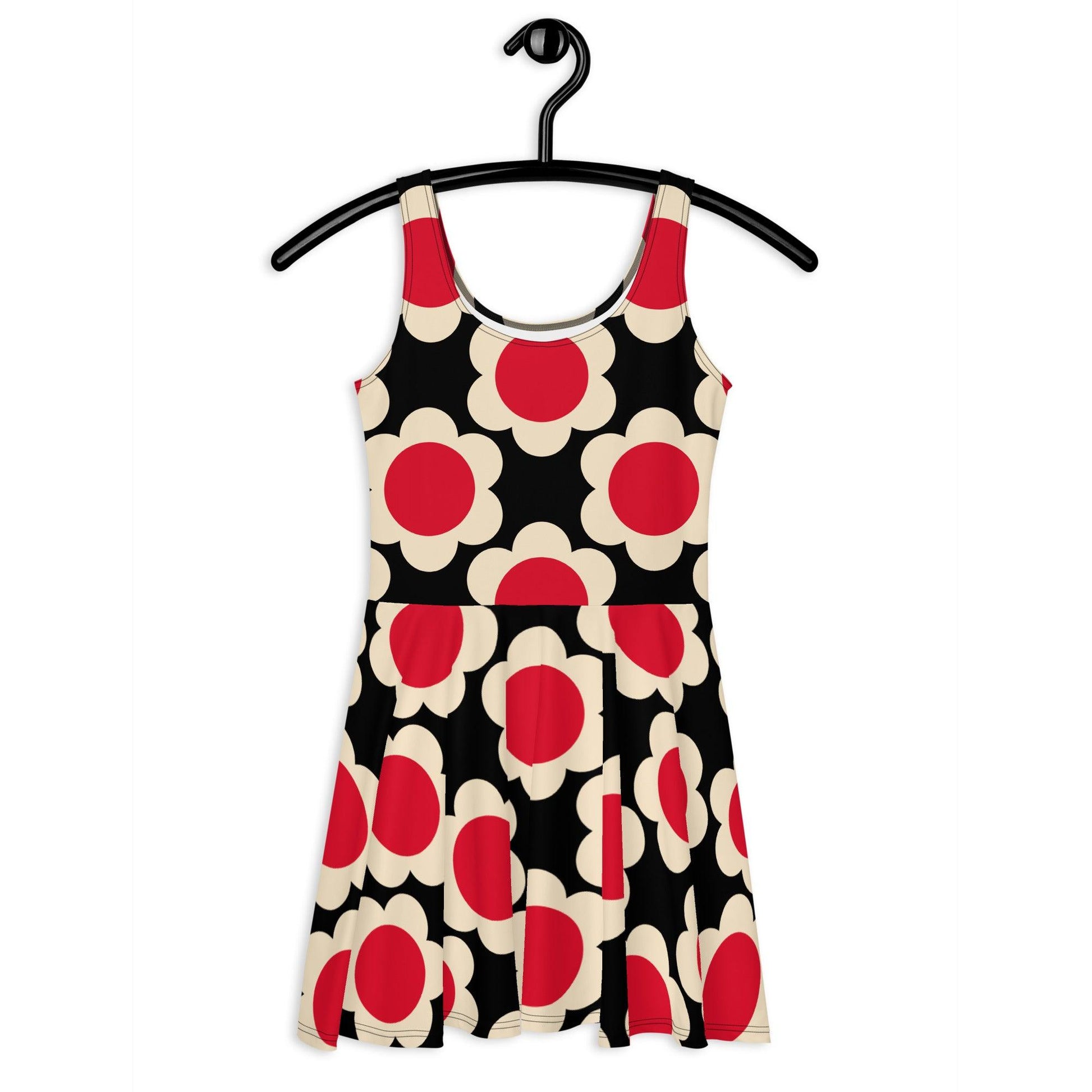 ELLIE red black - Skater Dress - SHALMIAK