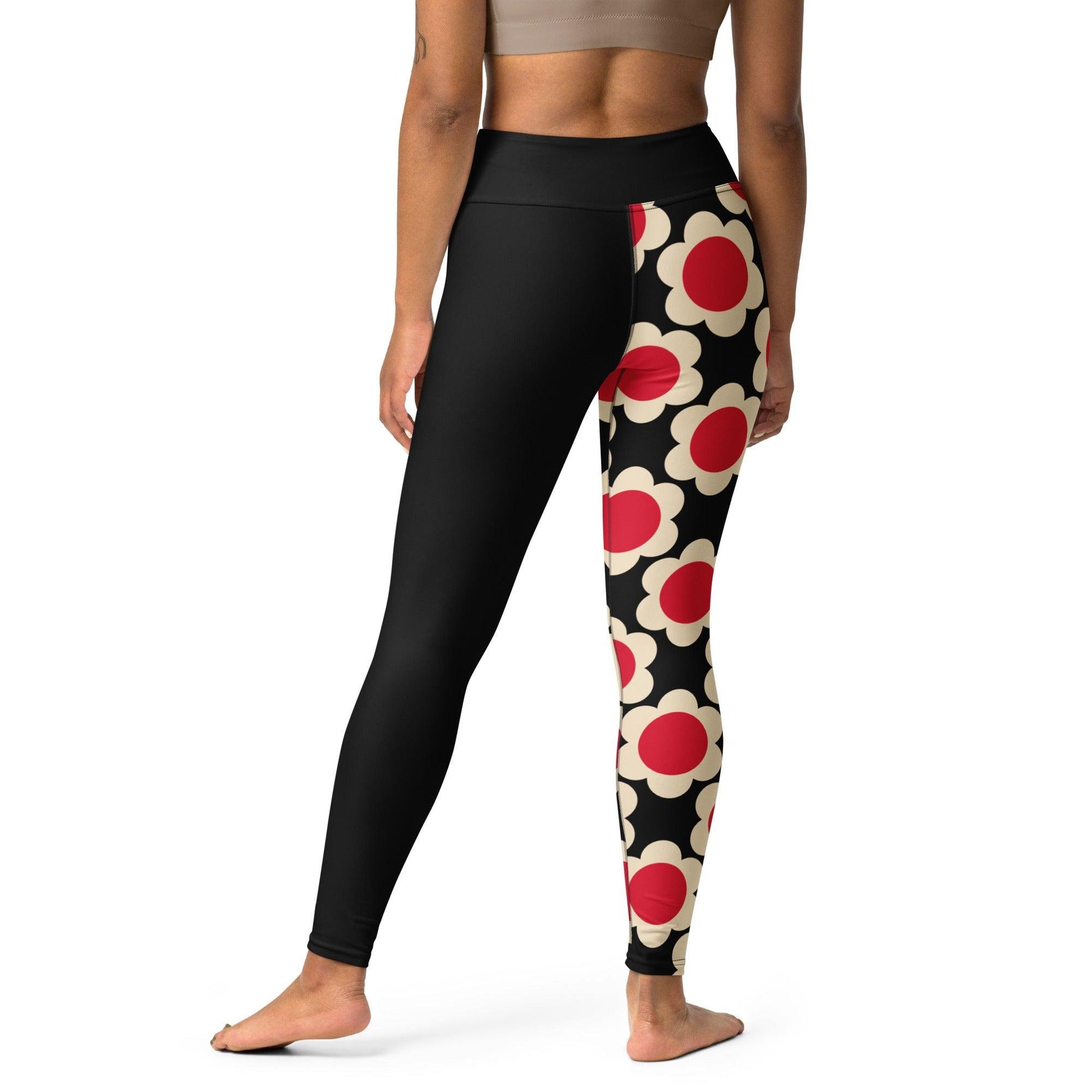 ELLIE red black - Yoga Leggings - SHALMIAK