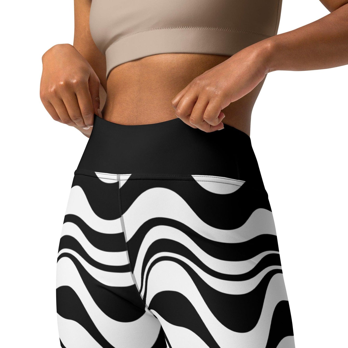 ENERGY WAVES black - 2 - Yoga Leggings - SHALMIAK
