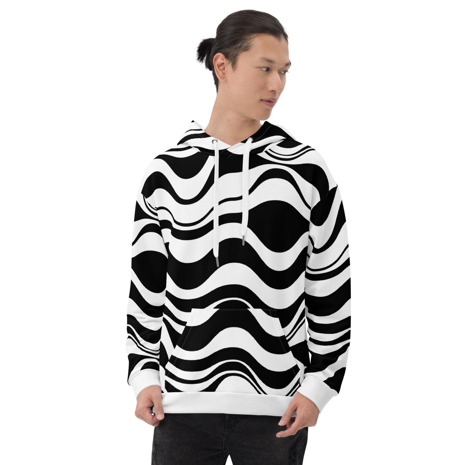 ENERGY WAVES black - Hoodie - SHALMIAK