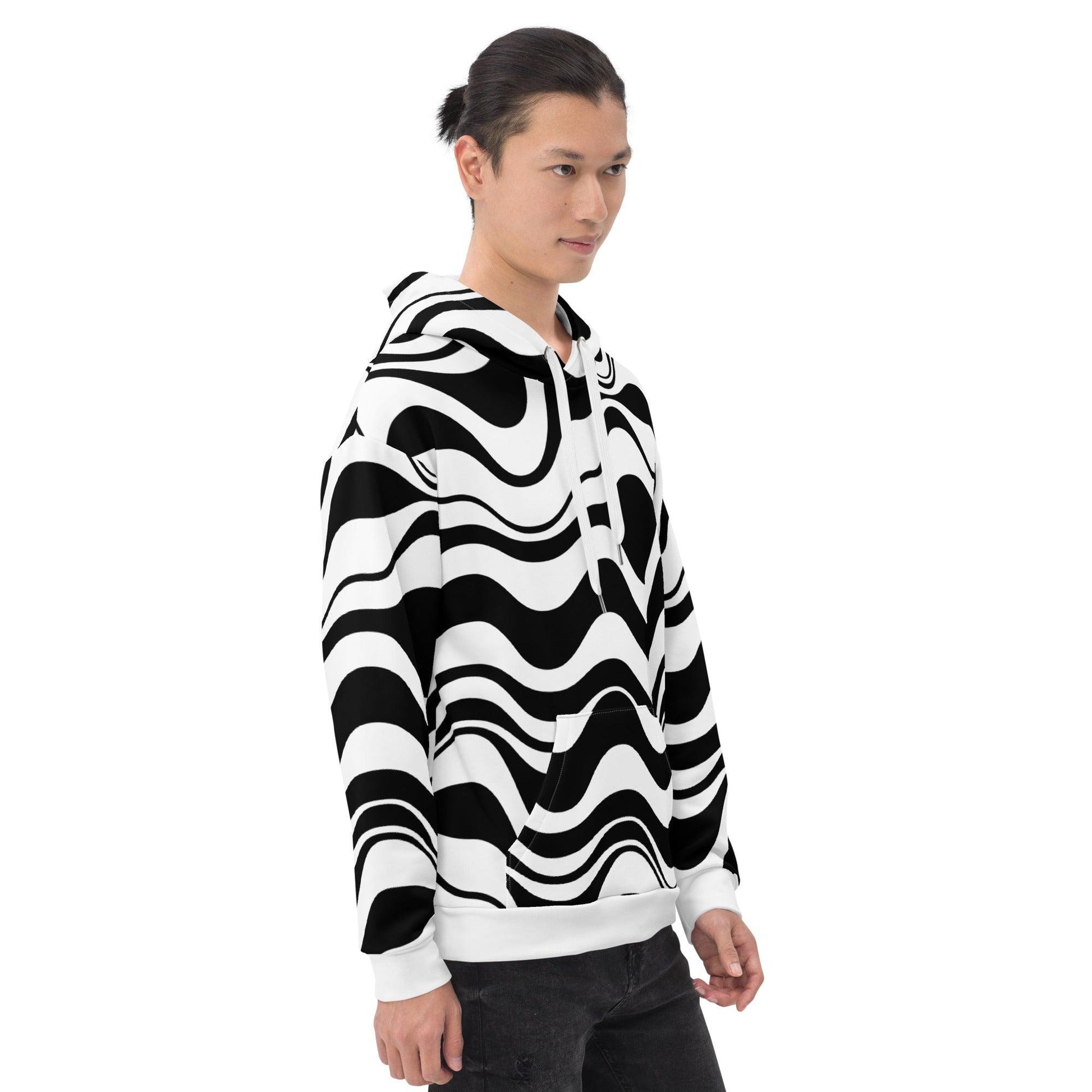 ENERGY WAVES black - Hoodie - SHALMIAK