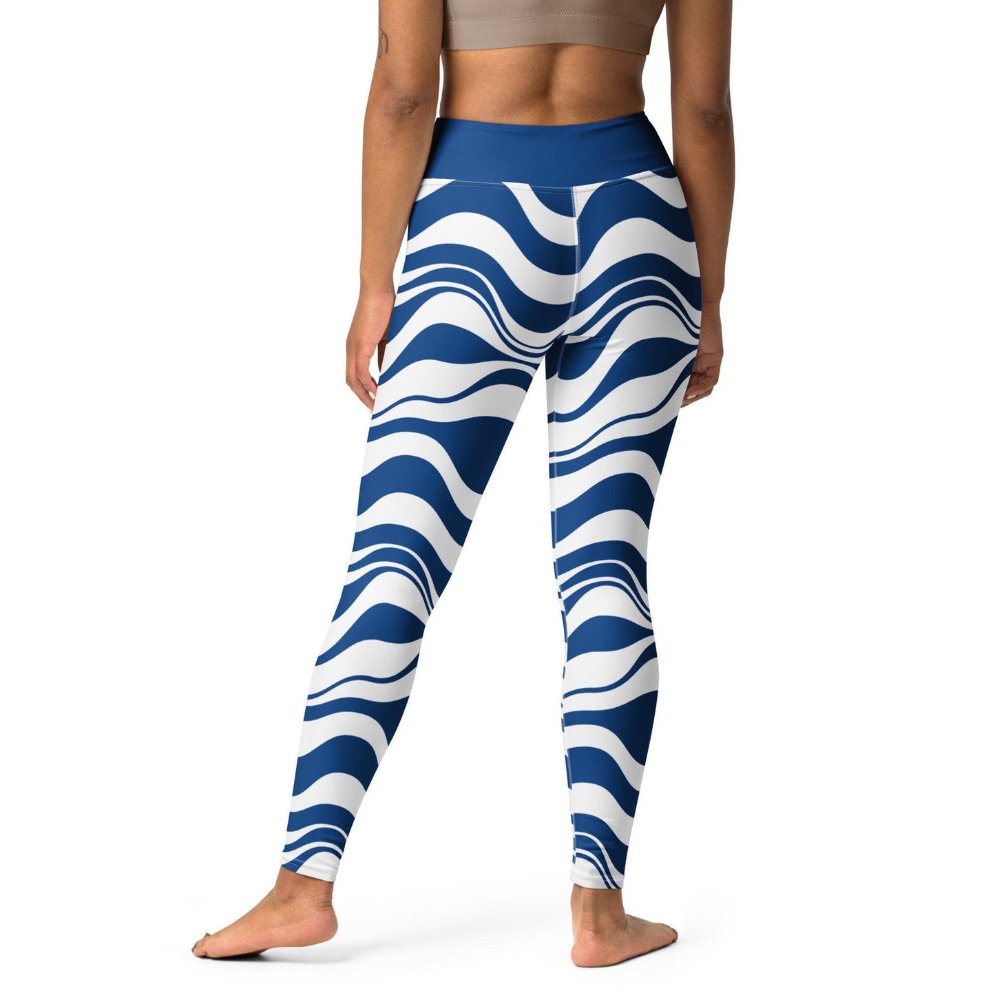ENERGY WAVES blue - 2 - Yoga Leggings - SHALMIAK