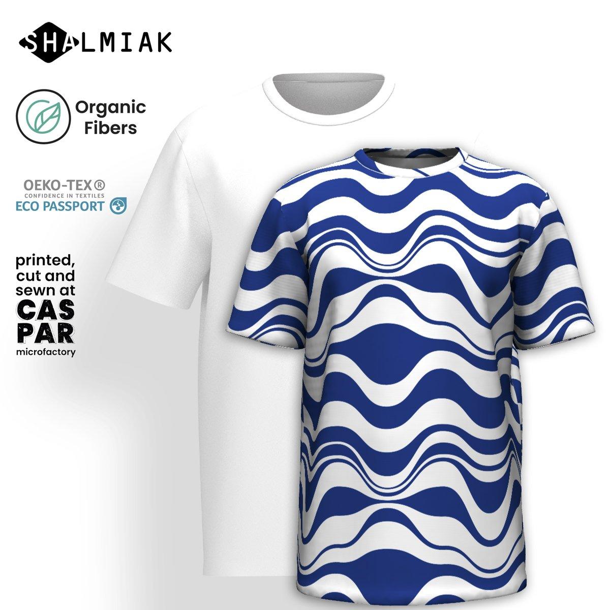ENERGY WAVES blue - Organic Cotton T-Shirt - SHALMIAK