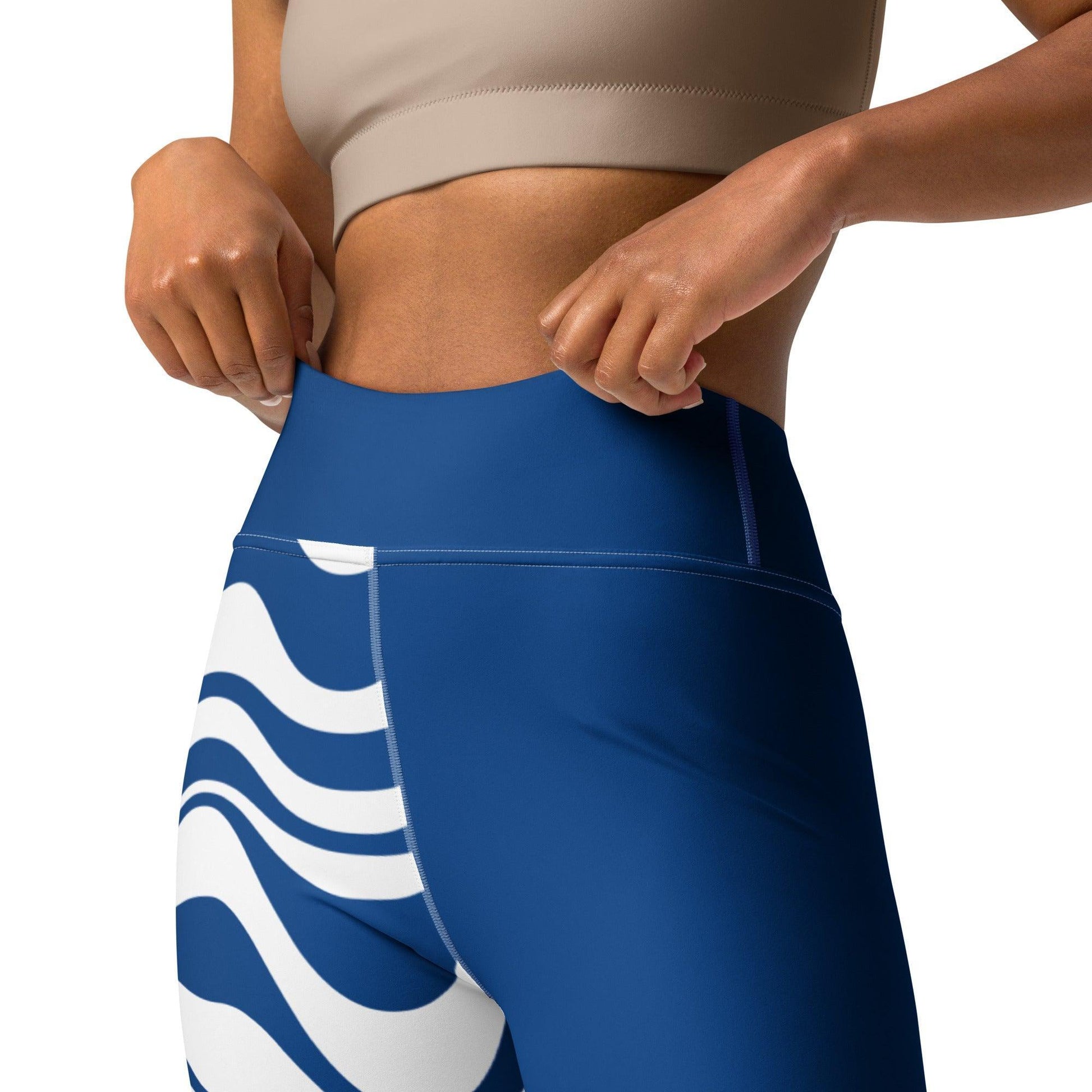 ENERGY WAVES blue - Yoga Leggings - SHALMIAK