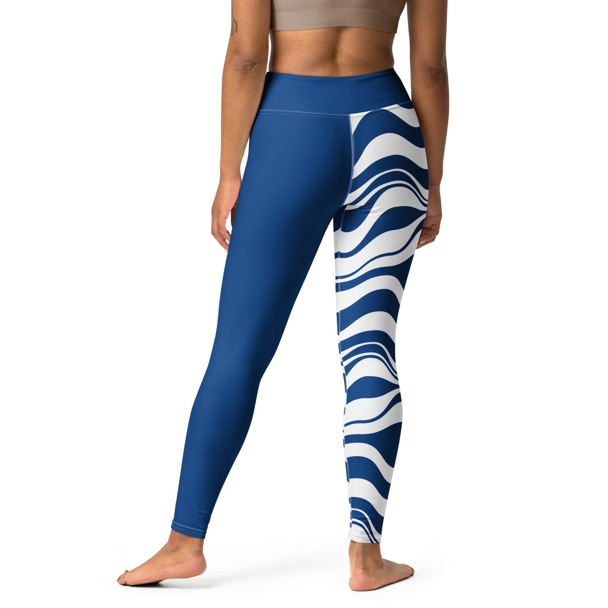ENERGY WAVES blue - Yoga Leggings - SHALMIAK