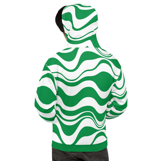 ENERGY WAVES green - Hoodie - SHALMIAK
