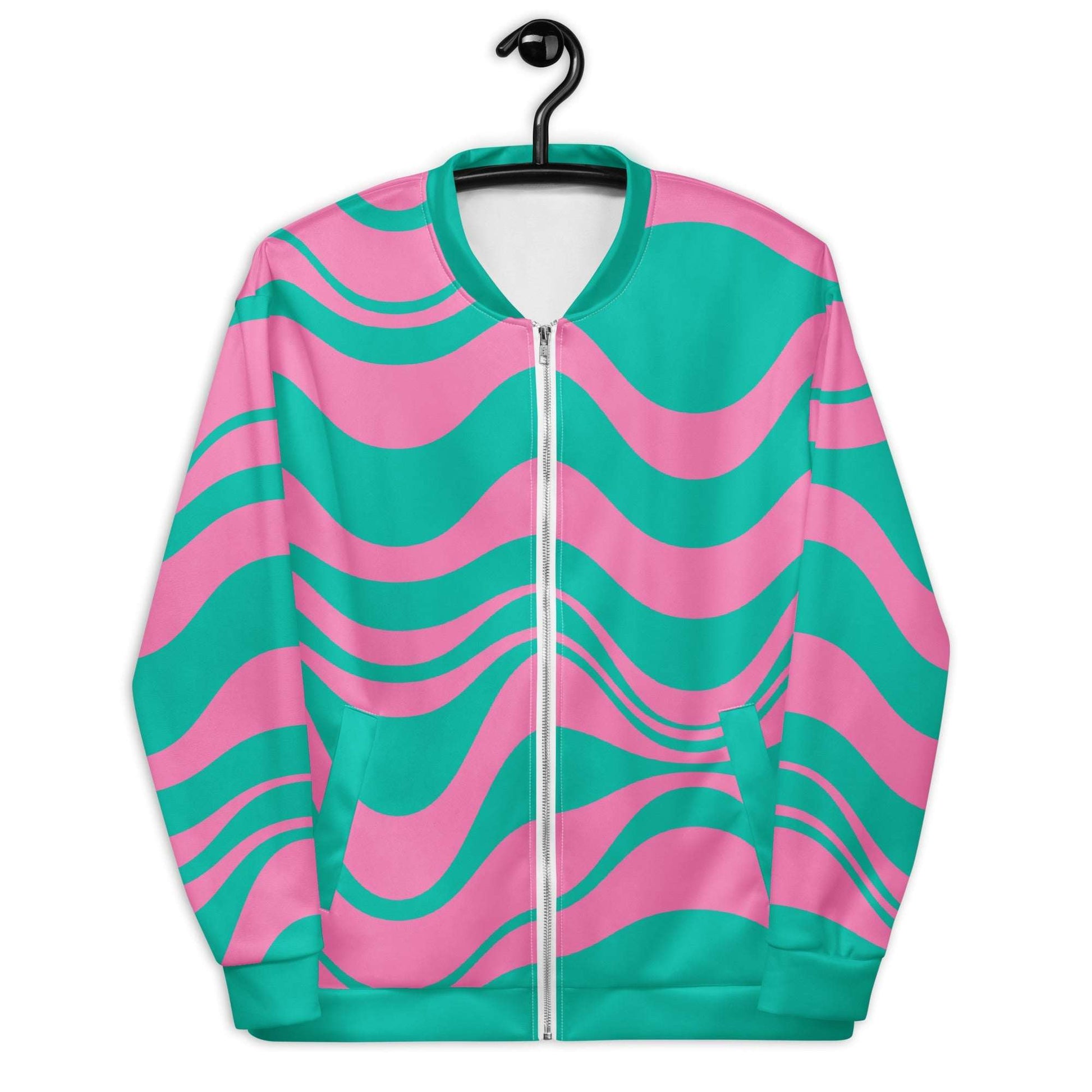 Bomber Jacket - ENERGY WAVES pink mint