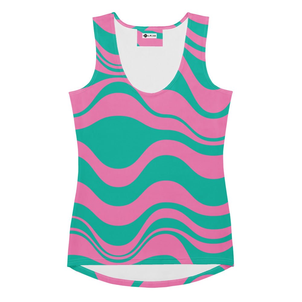 ENERGY WAVES pink mint - Tank Top - SHALMIAK