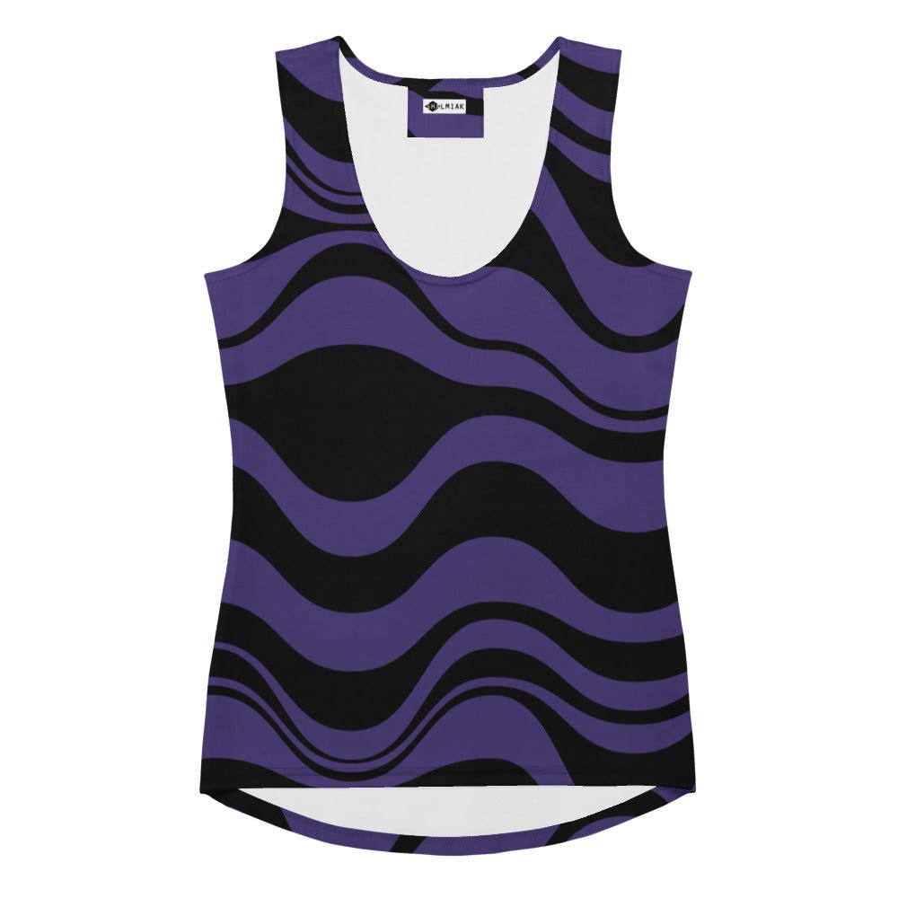 ENERGY WAVES purple black - Tank Top - SHALMIAK
