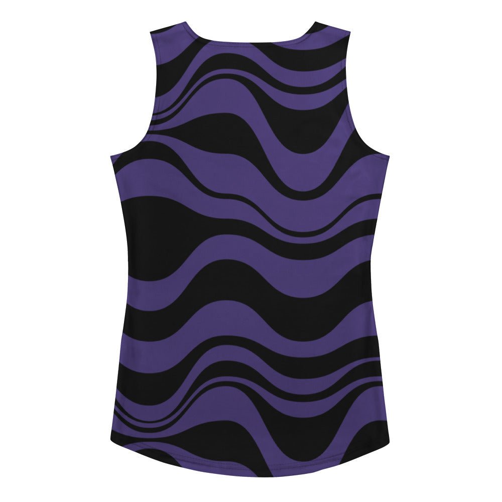 ENERGY WAVES purple black - Tank Top - SHALMIAK