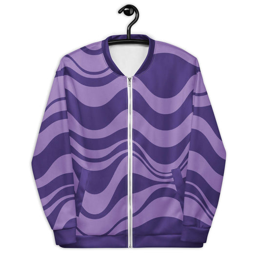 ENERGY WAVES purple - Bomber Jacket - SHALMIAK