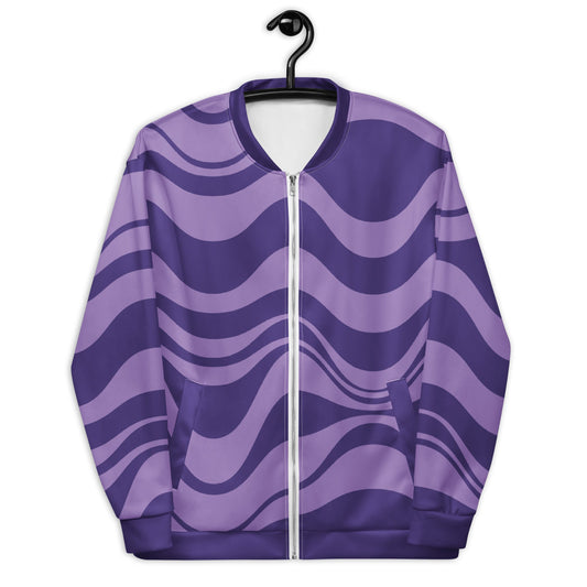 ENERGY WAVES purple - Bomber Jacket - SHALMIAK
