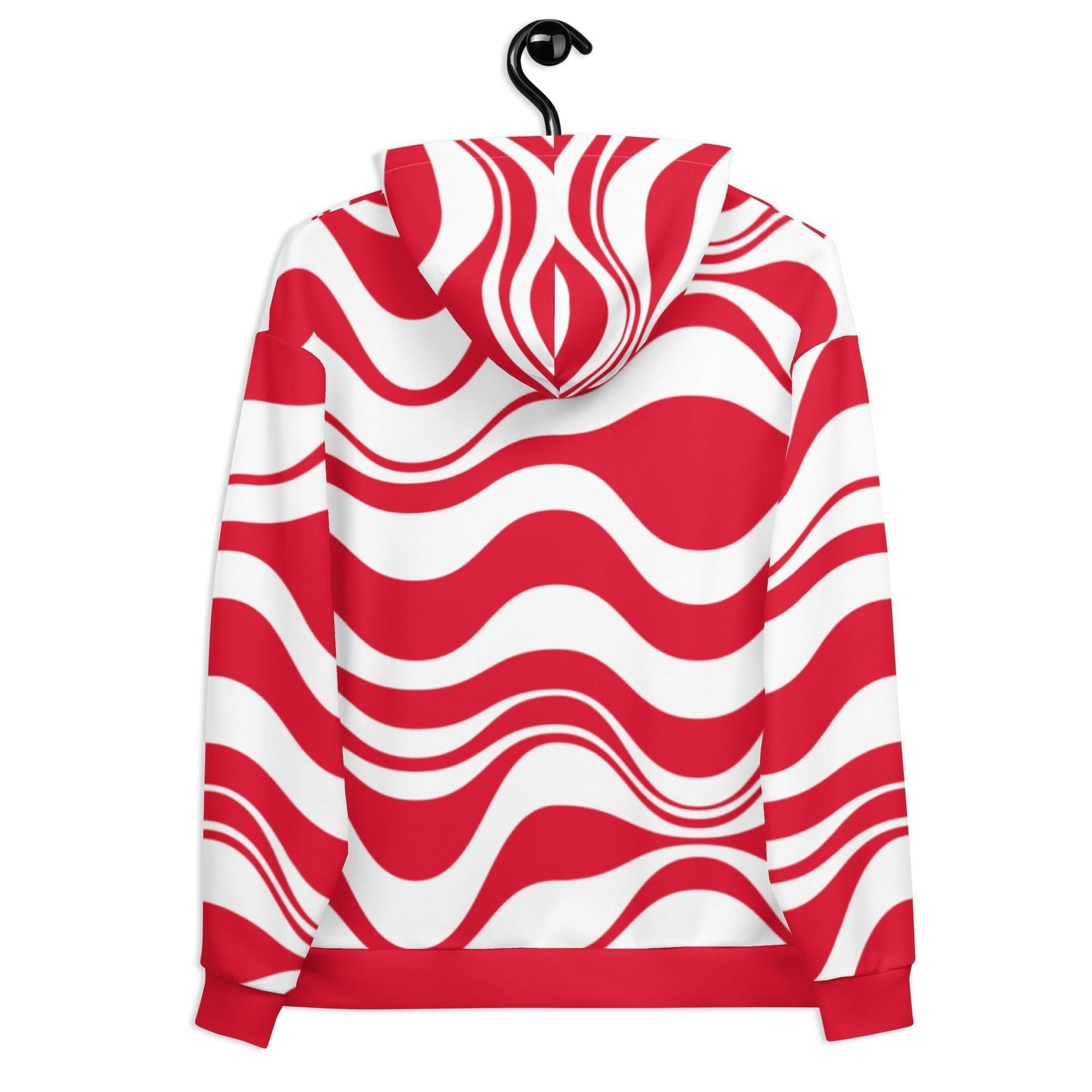 ENERGY WAVES red - Hoodie - SHALMIAK