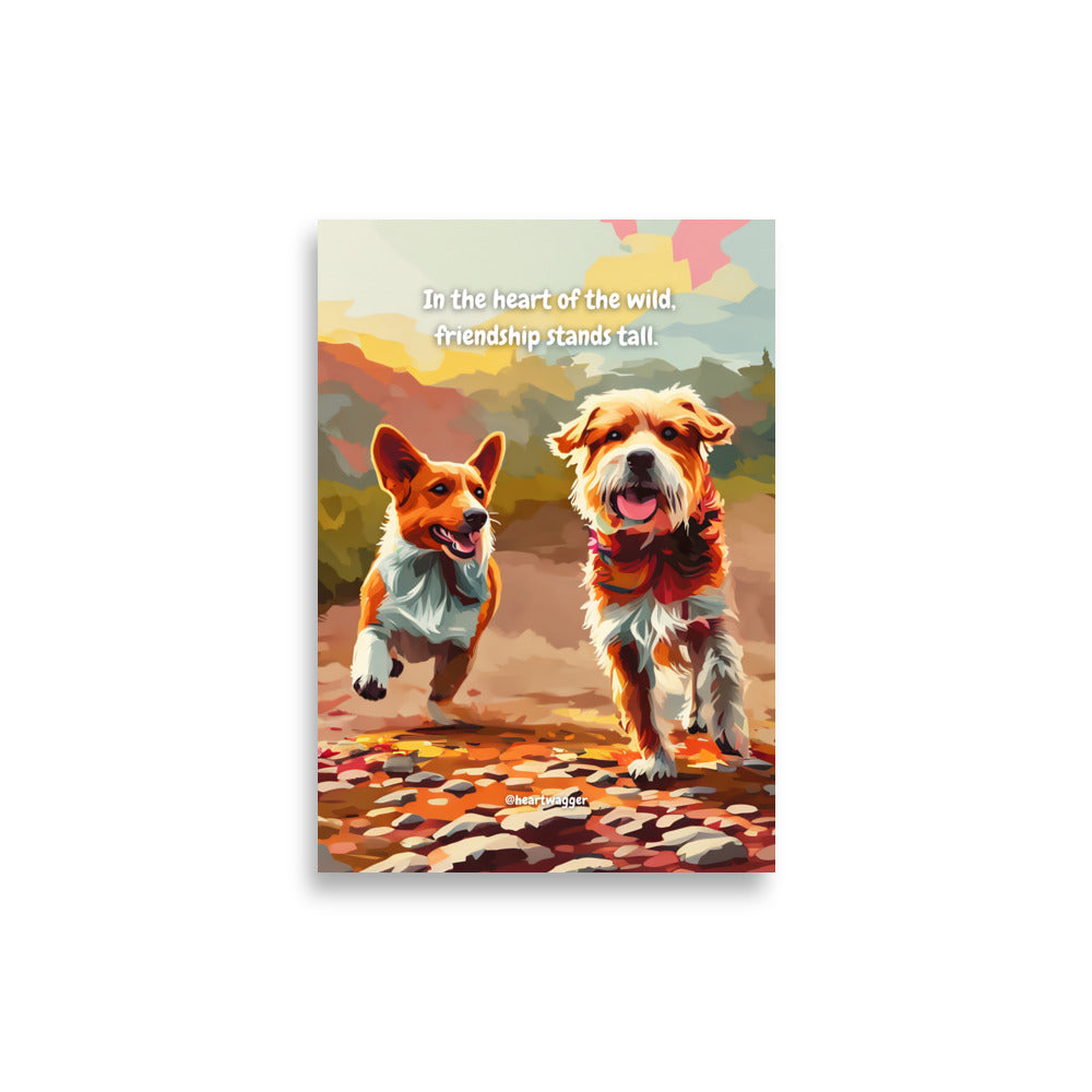 Poster - In the heart of the wild, friendship stands tall