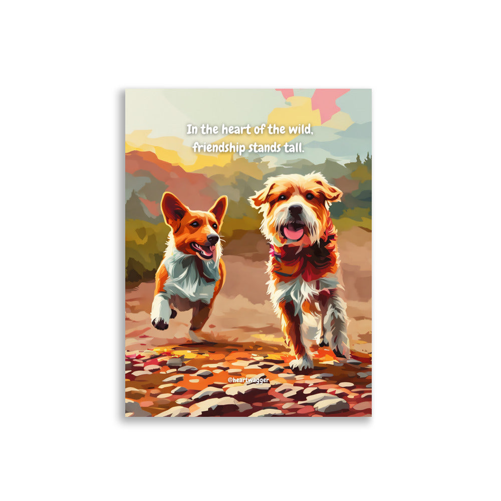 Poster - In the heart of the wild, friendship stands tall