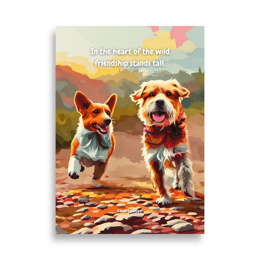 Poster - In the heart of the wild, friendship stands tall