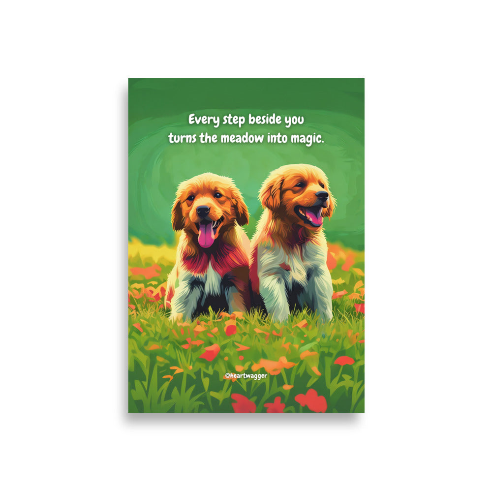 Poster - Every step beside you turns the meadow into magic