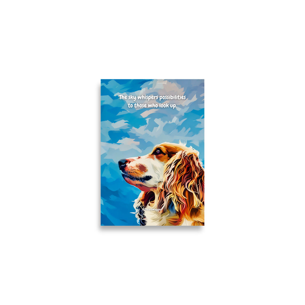 Poster - The sky whispers possibilities to those who look up