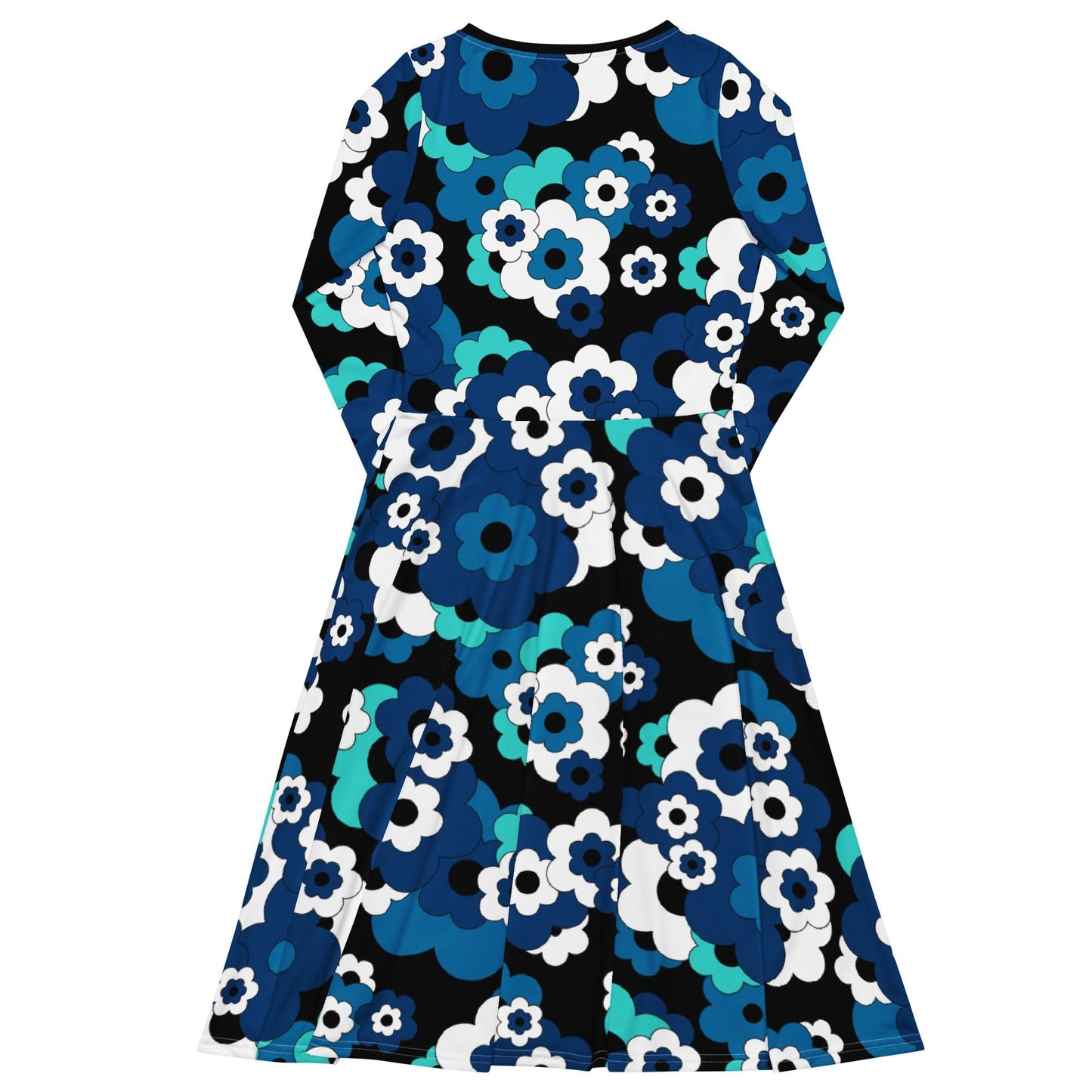 ERICA blue - Midi Dress With Pockets - SHALMIAK