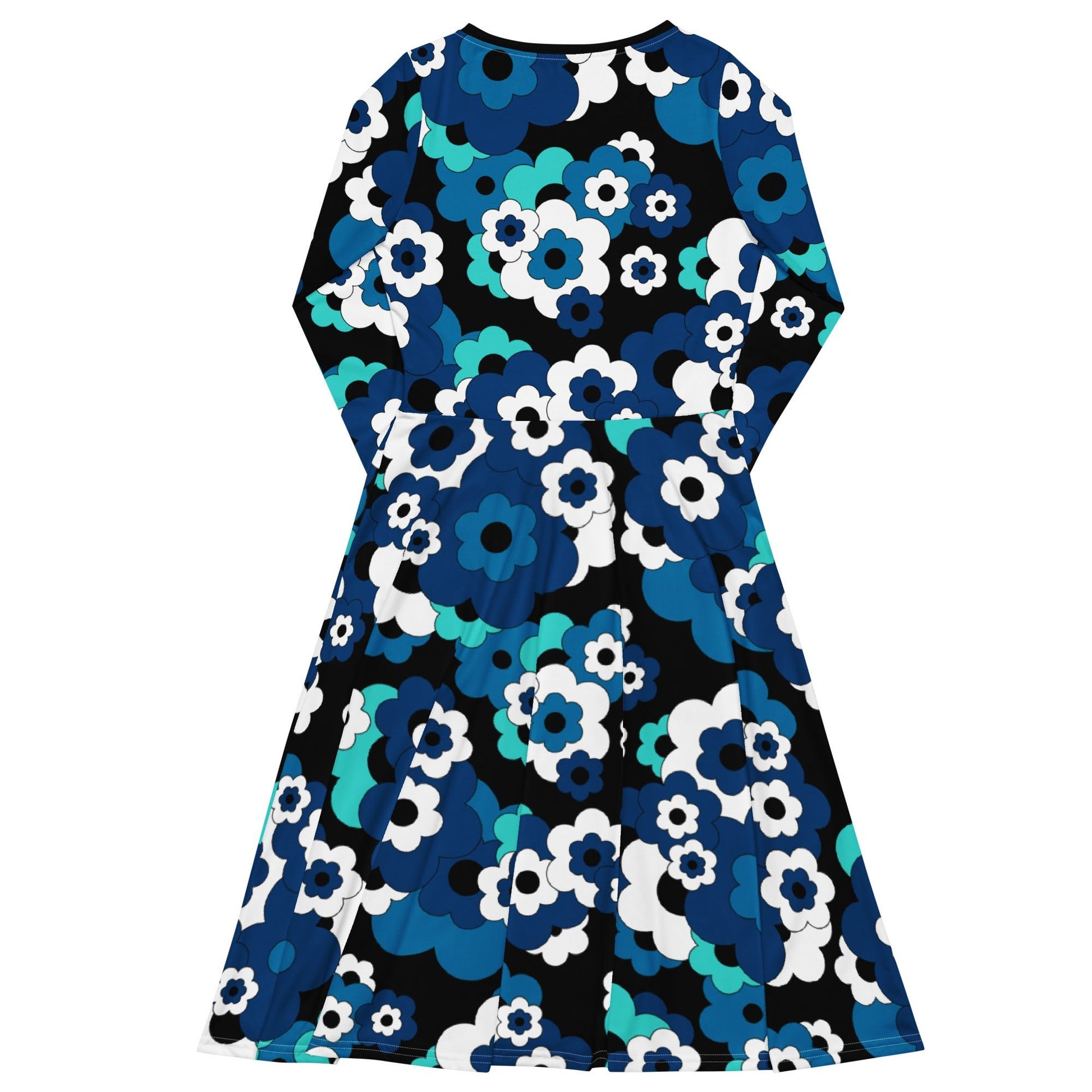 ERICA blue - Midi Dress With Pockets - SHALMIAK