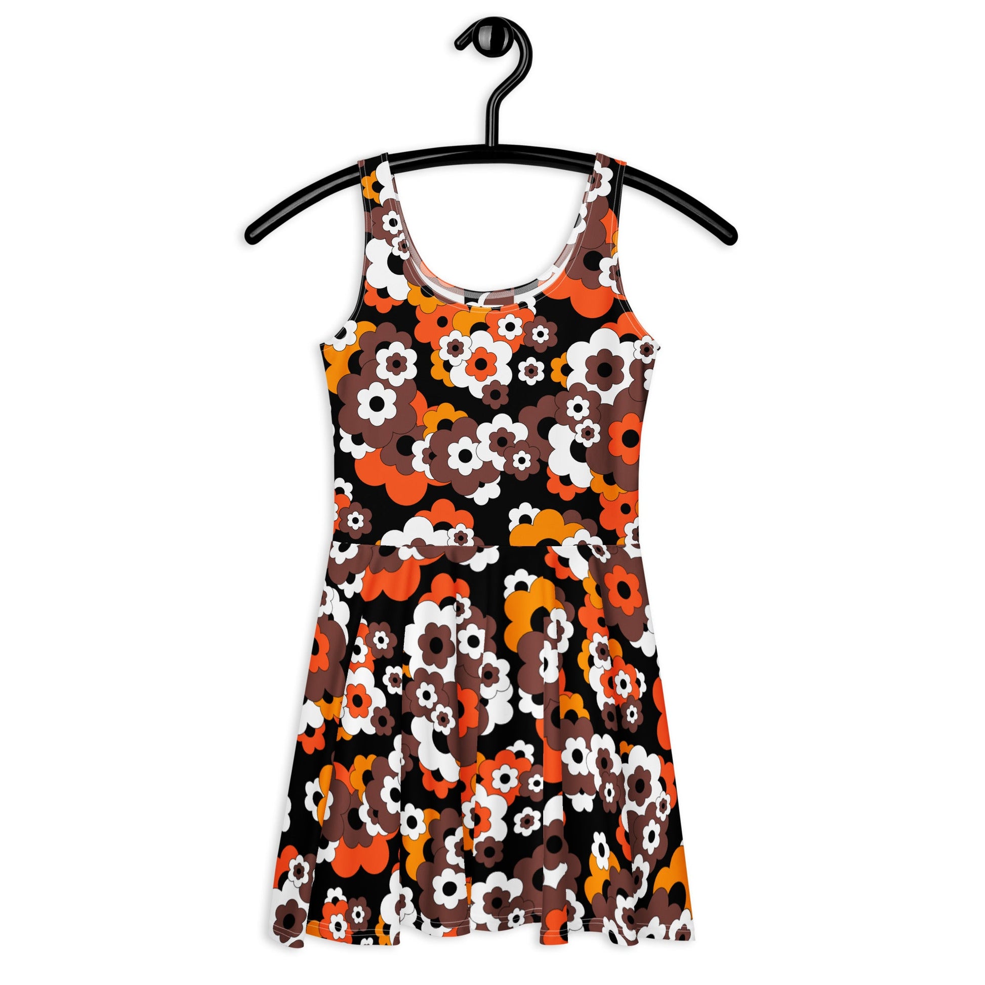 ERICA orange brown - Skater Dress - SHALMIAK