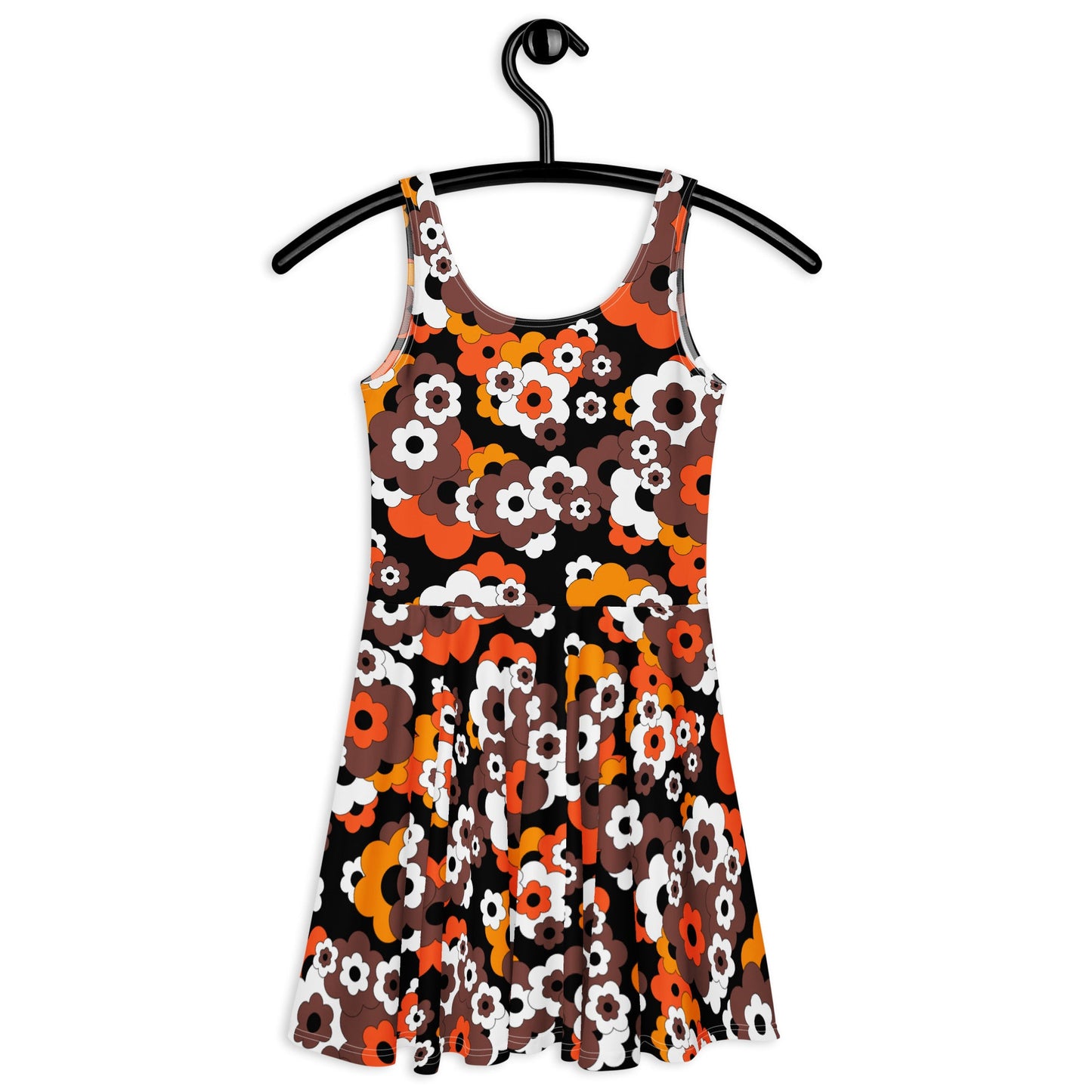 ERICA orange brown - Skater Dress - SHALMIAK