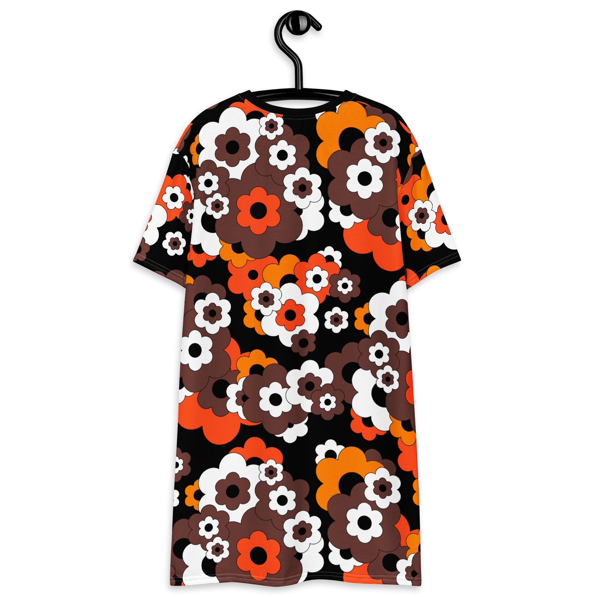 ERICA orange brown - T-Shirt Dress - SHALMIAK