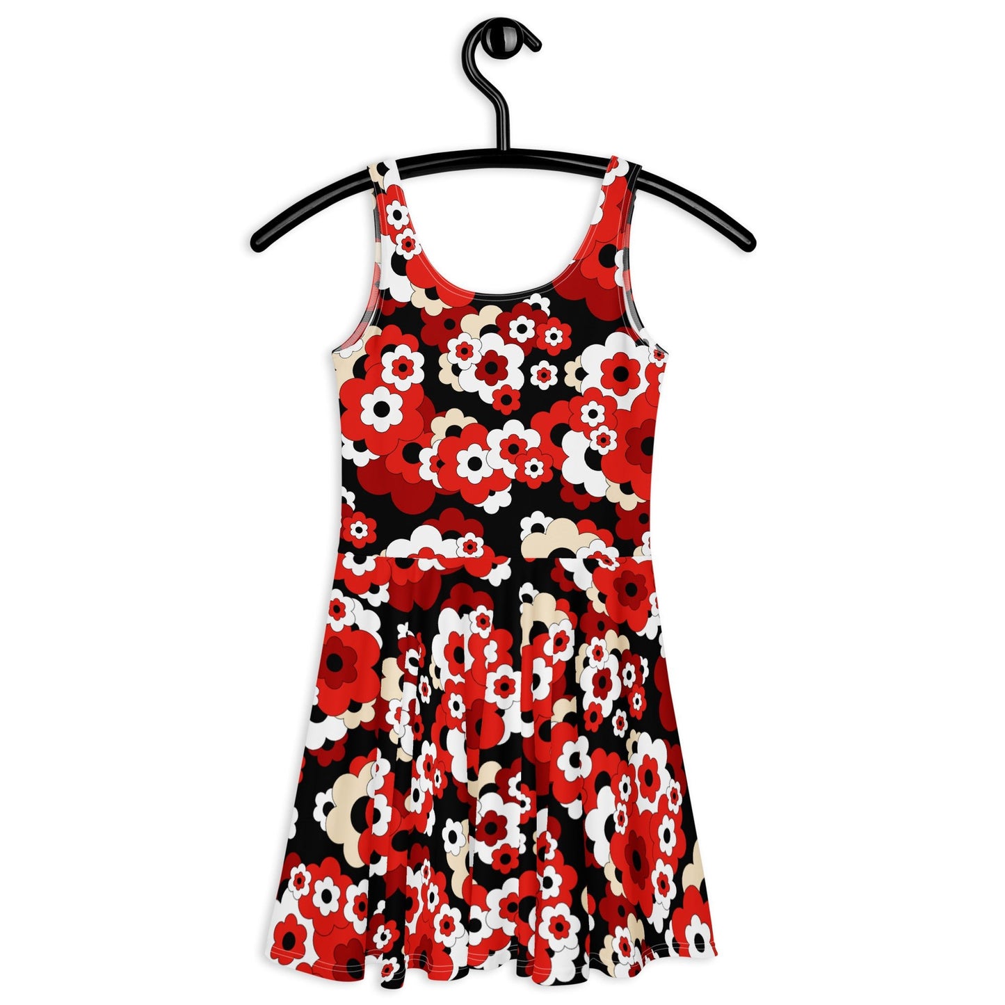 ERICA red - Skater Dress - SHALMIAK