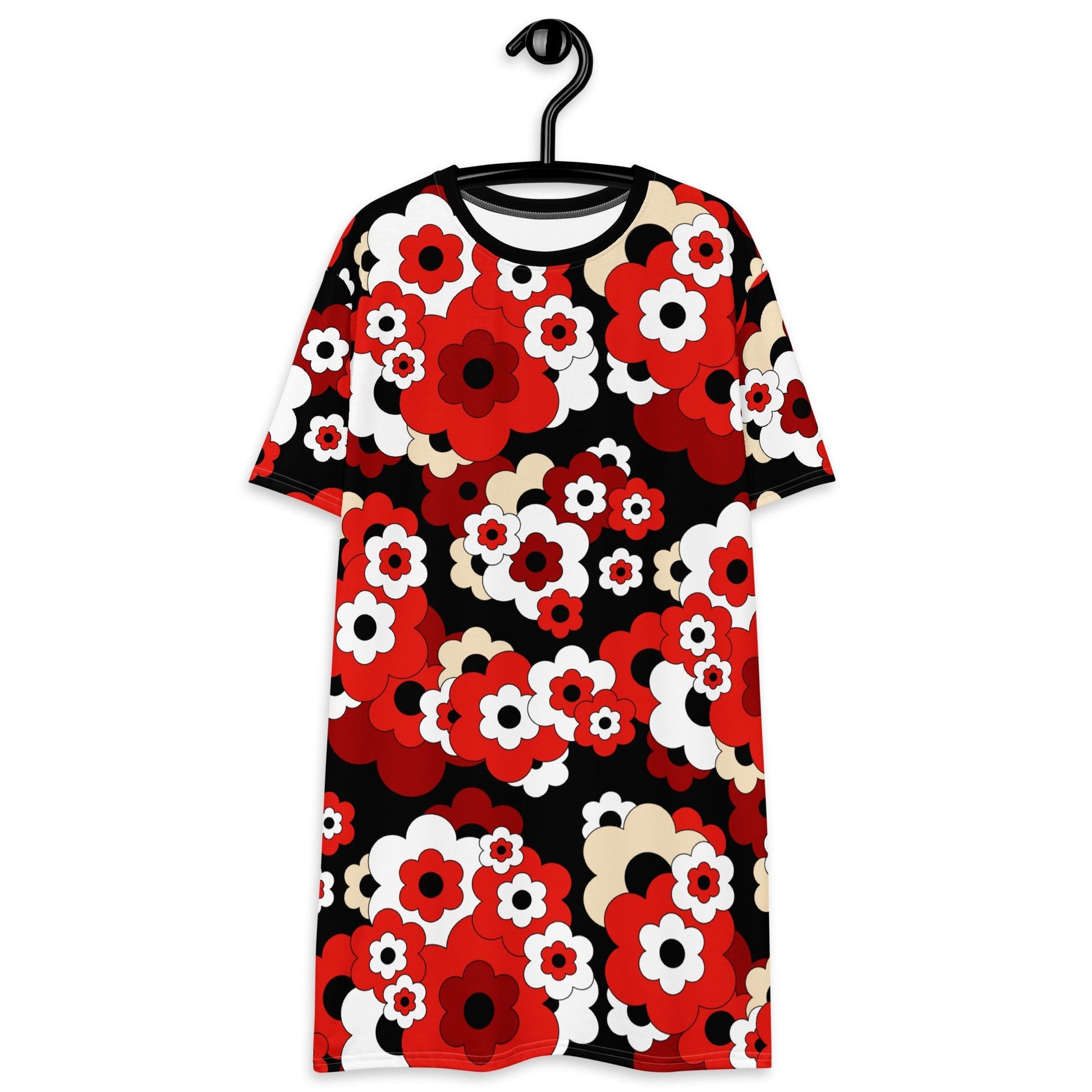 ERICA red - T-Shirt Dress - SHALMIAK