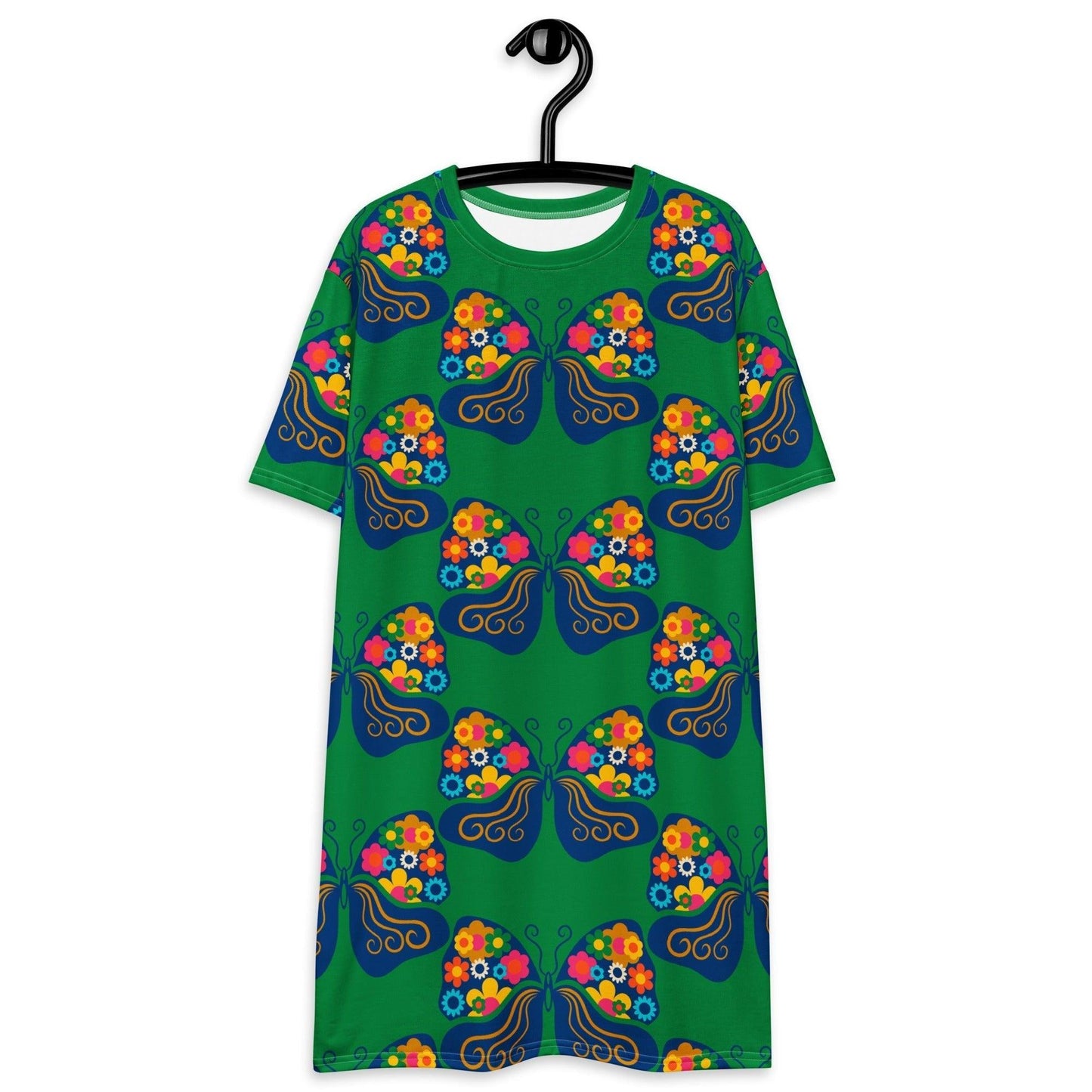 FAB FLOVERYFLY green - T-Shirt Dress - SHALMIAK