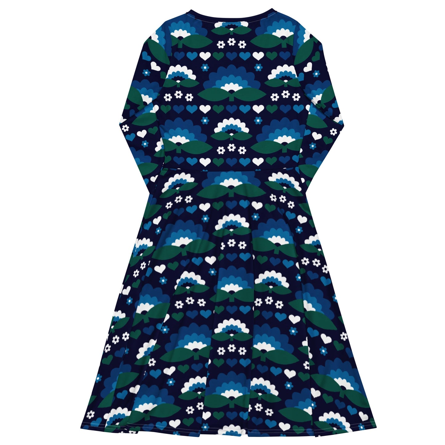 FALL IN LOVE magic blue - Midi Dress With Pockets - SHALMIAK