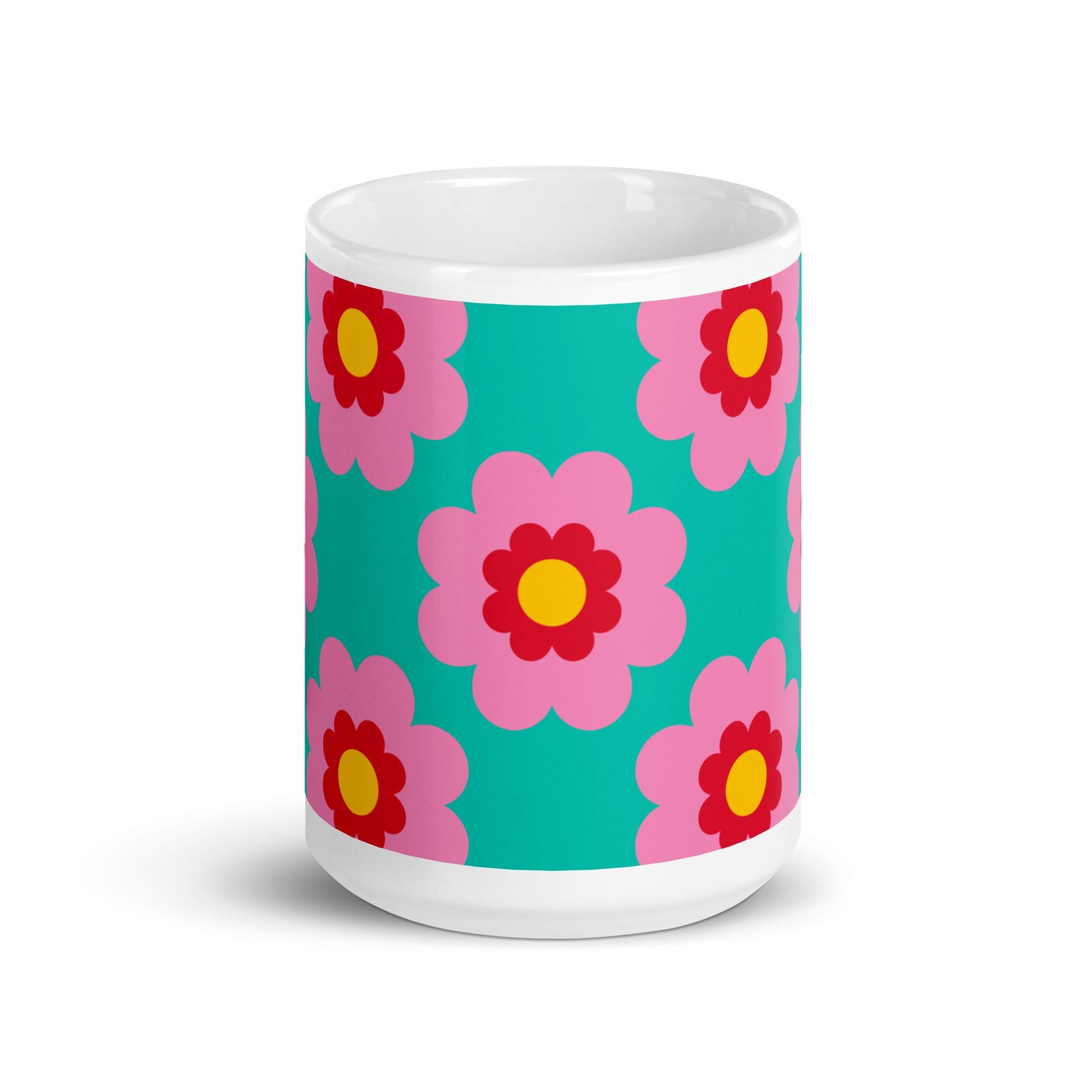 FANCY BLOOM pink mint - Mug - SHALMIAK