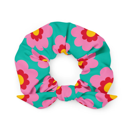 FANCY BLOOM pink mint - Scrunchie - SHALMIAK