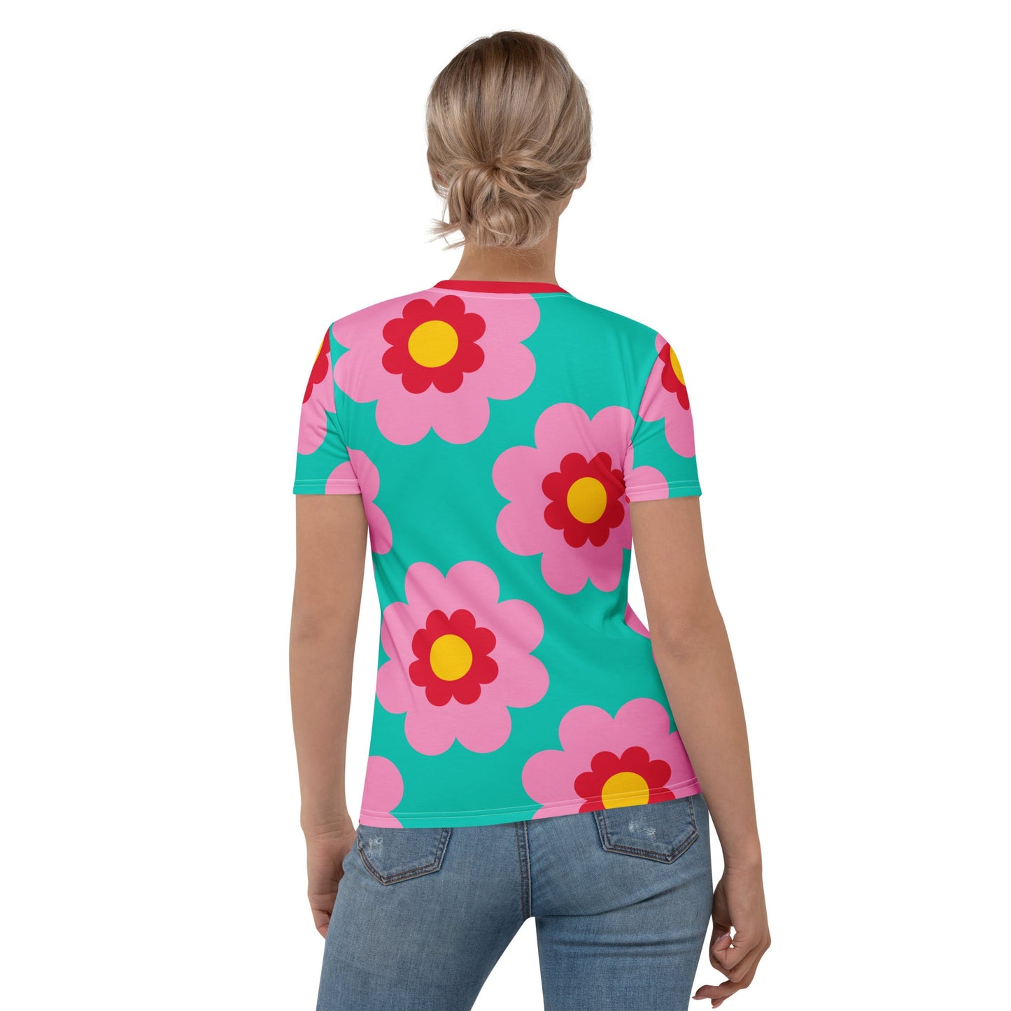 FANCY BLOOM pink mint - Woman's T-Shirt - SHALMIAK